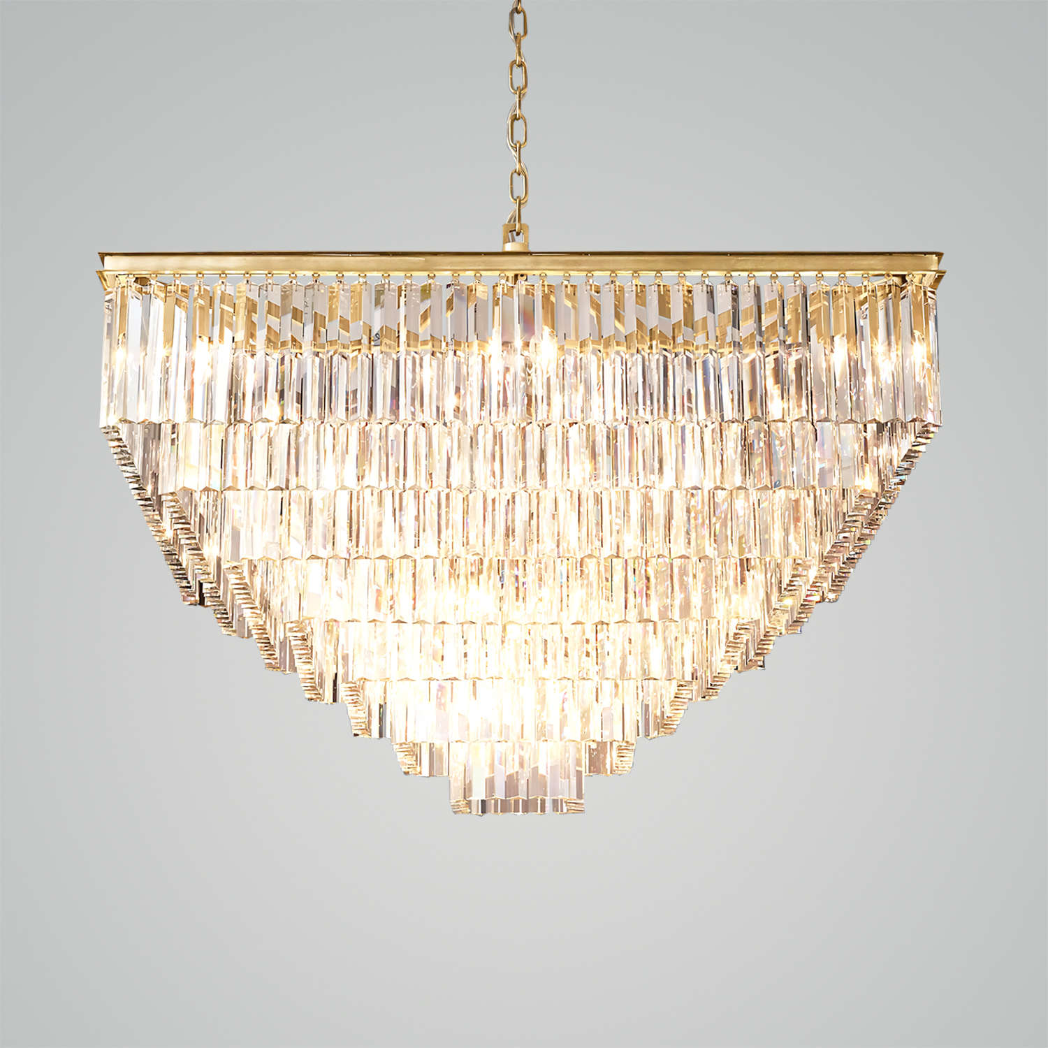 1920S Odeon Square Chandelier