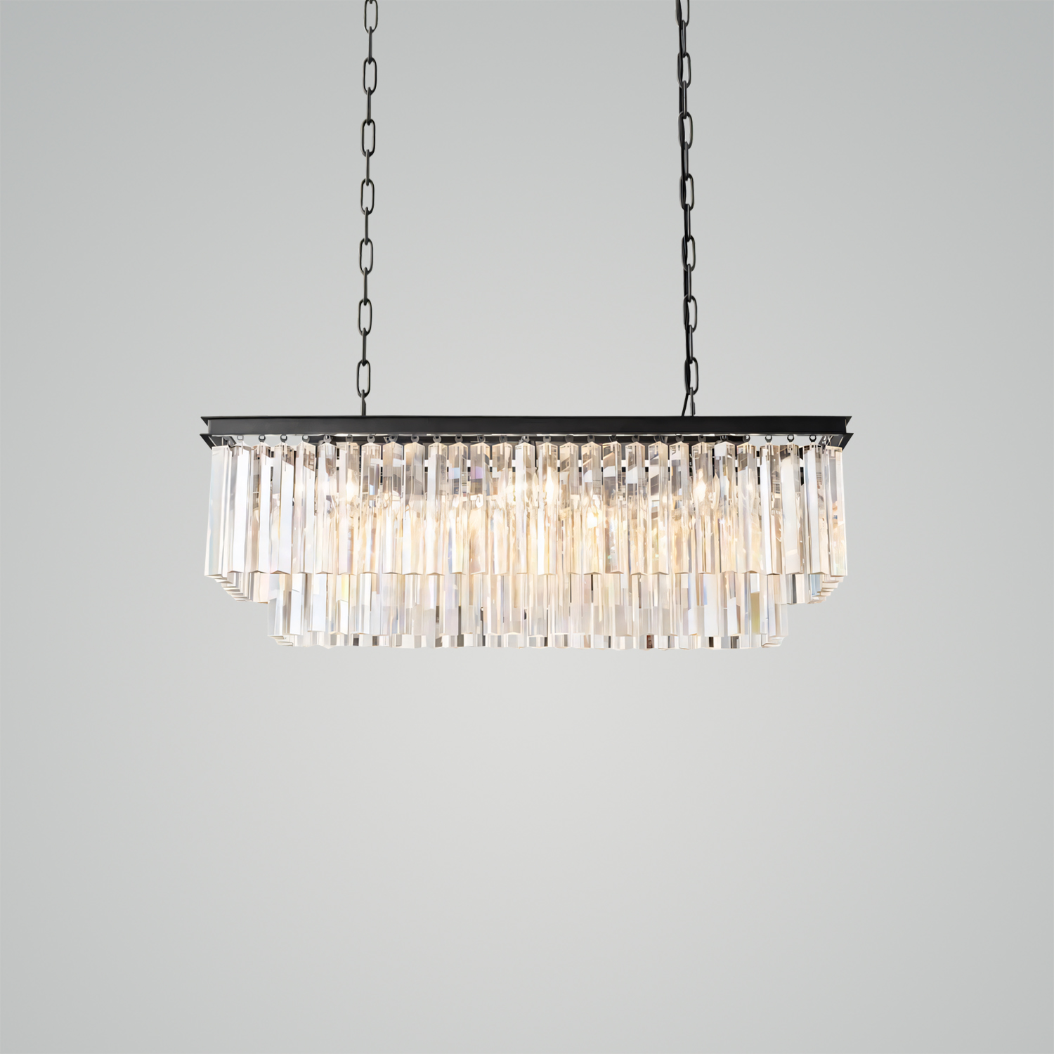 1920s Odeon Rectangular Chandelier