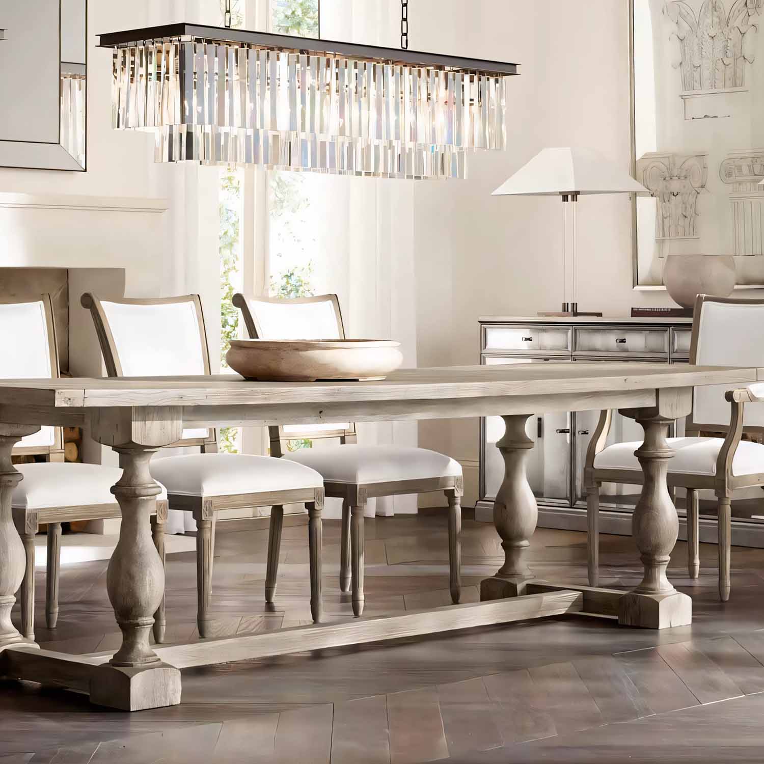 1920s Odeon Rectangular Chandelier