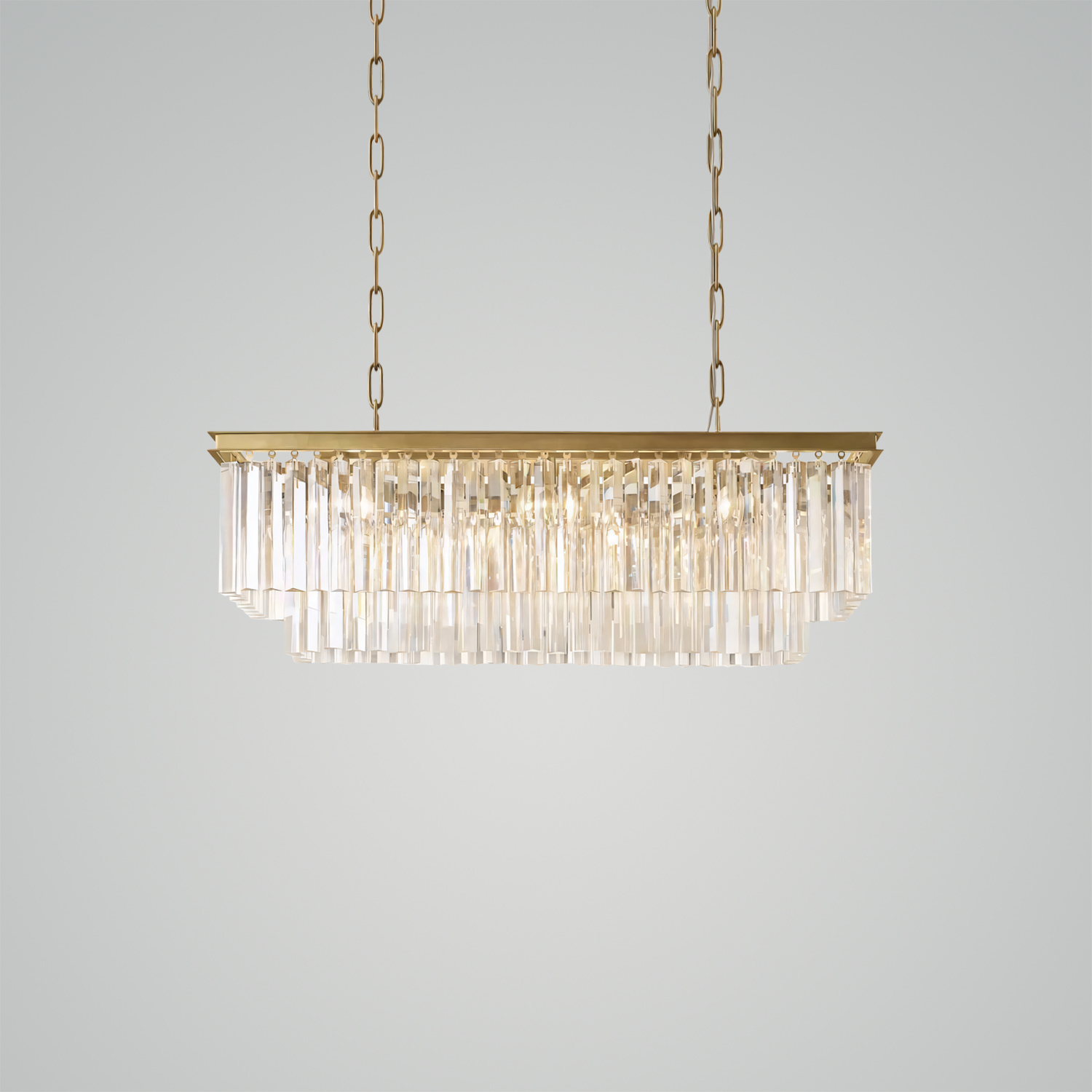 1920s Odeon Rectangular Chandelier