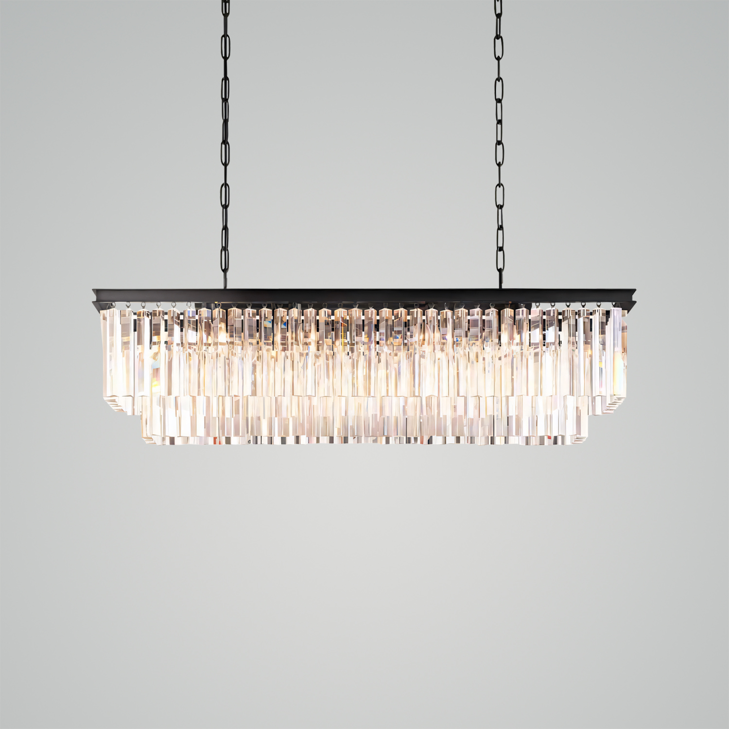 1920s Odeon Rectangular Chandelier