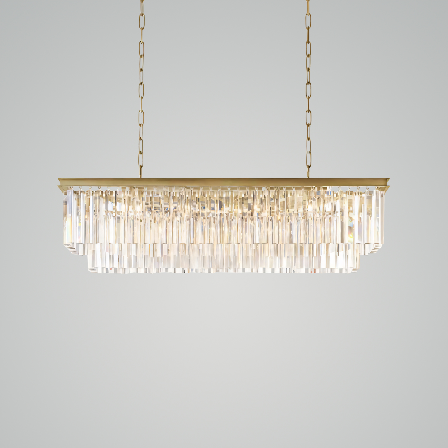 1920s Odeon Rectangular Chandelier