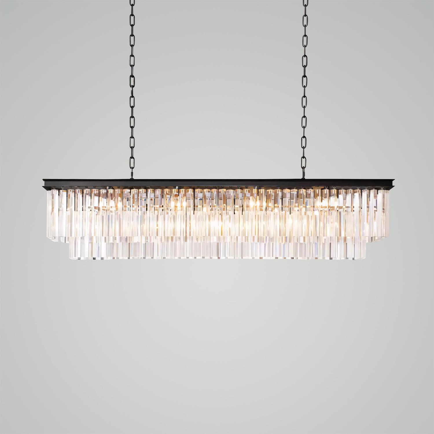 1920s Odeon Rectangular Chandelier