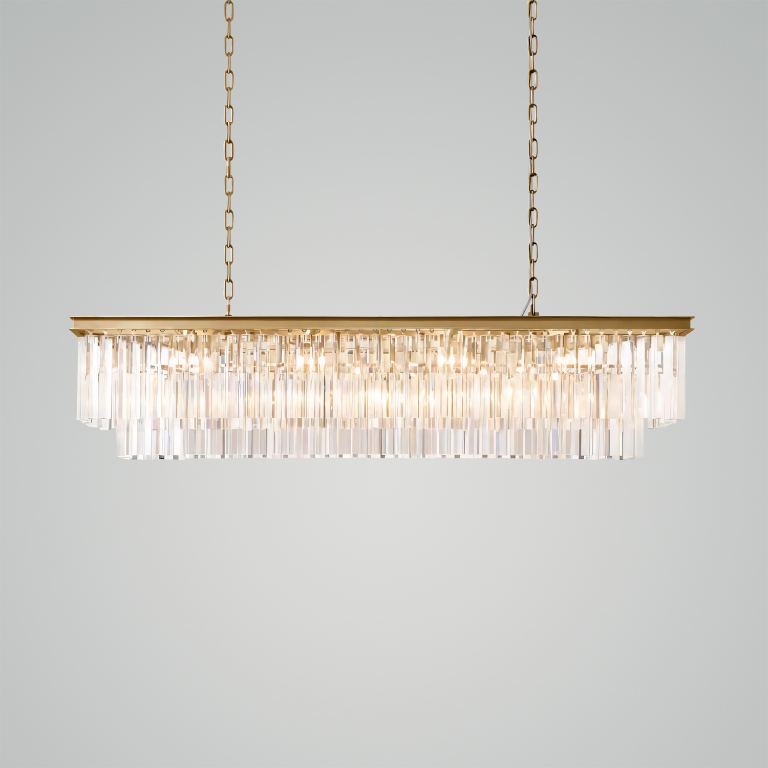 1920s Odeon Rectangular Chandelier