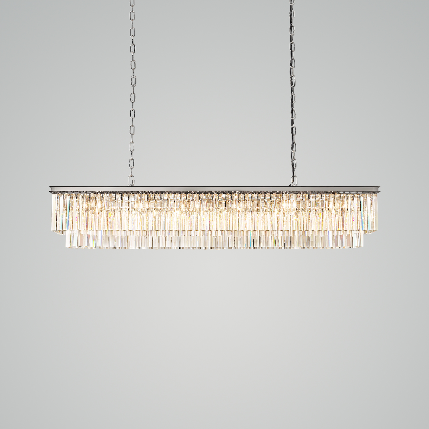 1920s Odeon Rectangular Chandelier