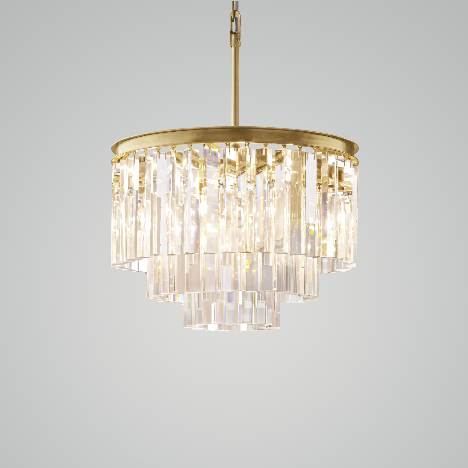 1920s Odeon Round Chandelier