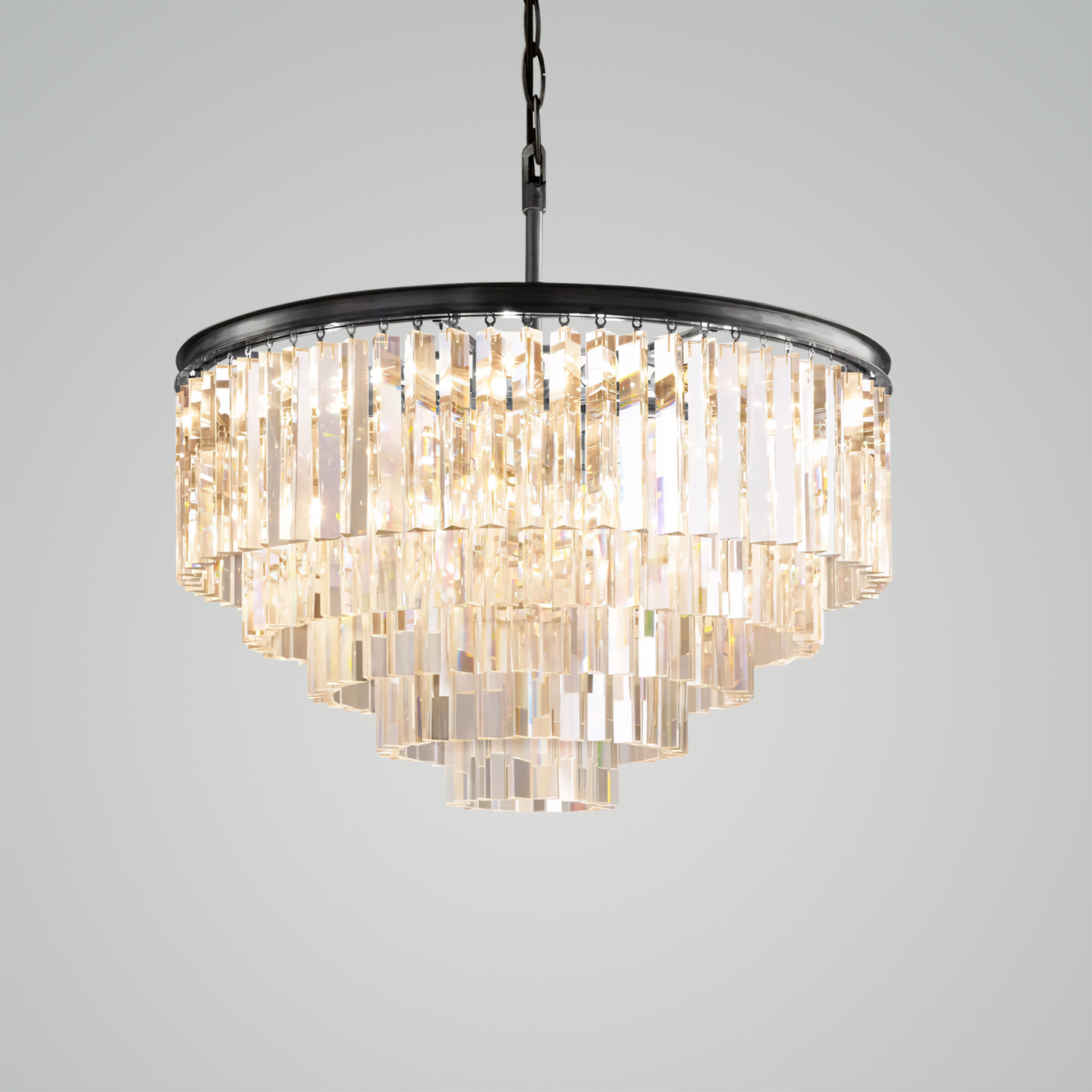 1920s Odeon Round Chandelier