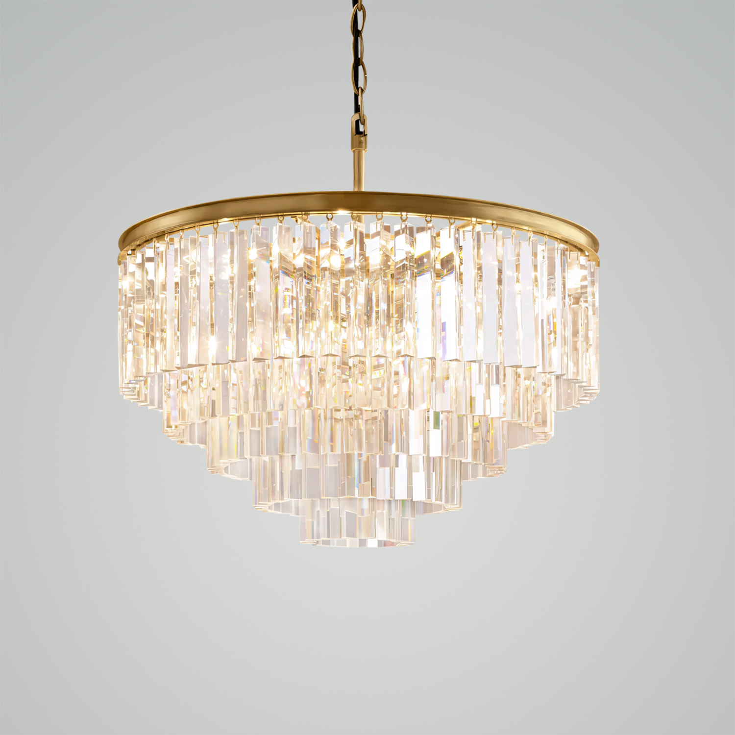 1920s Odeon Round Chandelier