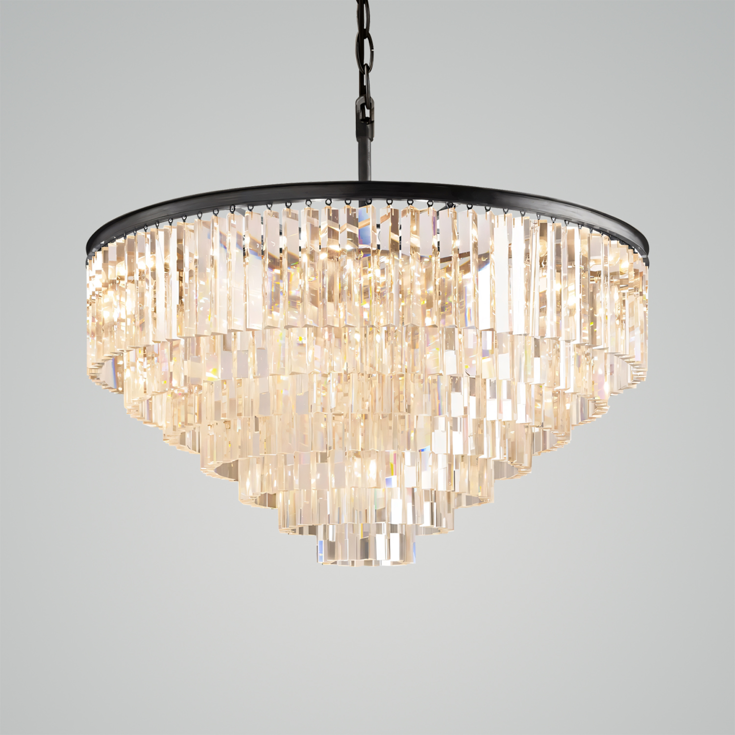 1920s Odeon Round Chandelier