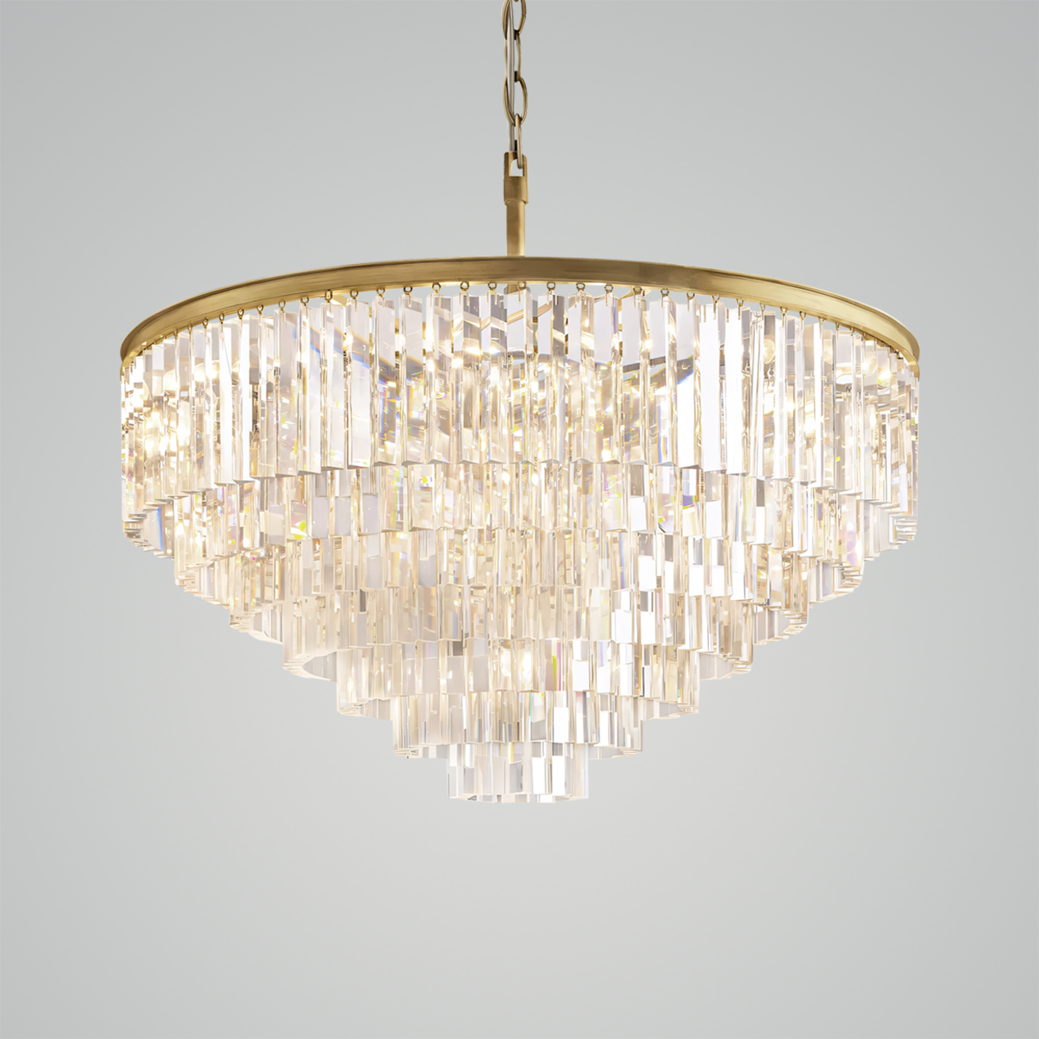 1920s Odeon Round Chandelier