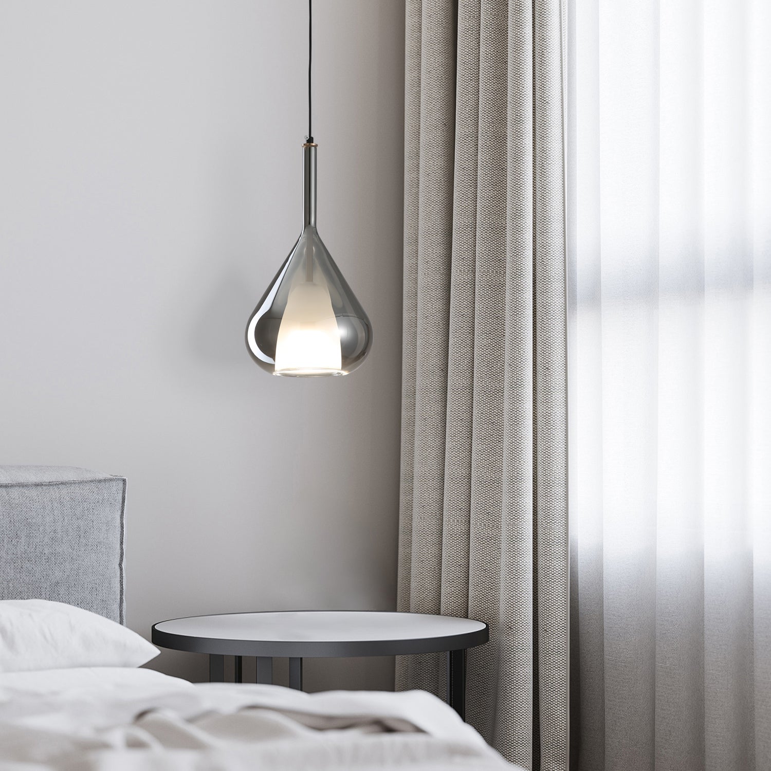 Teardrop Glass Pendant Lamp