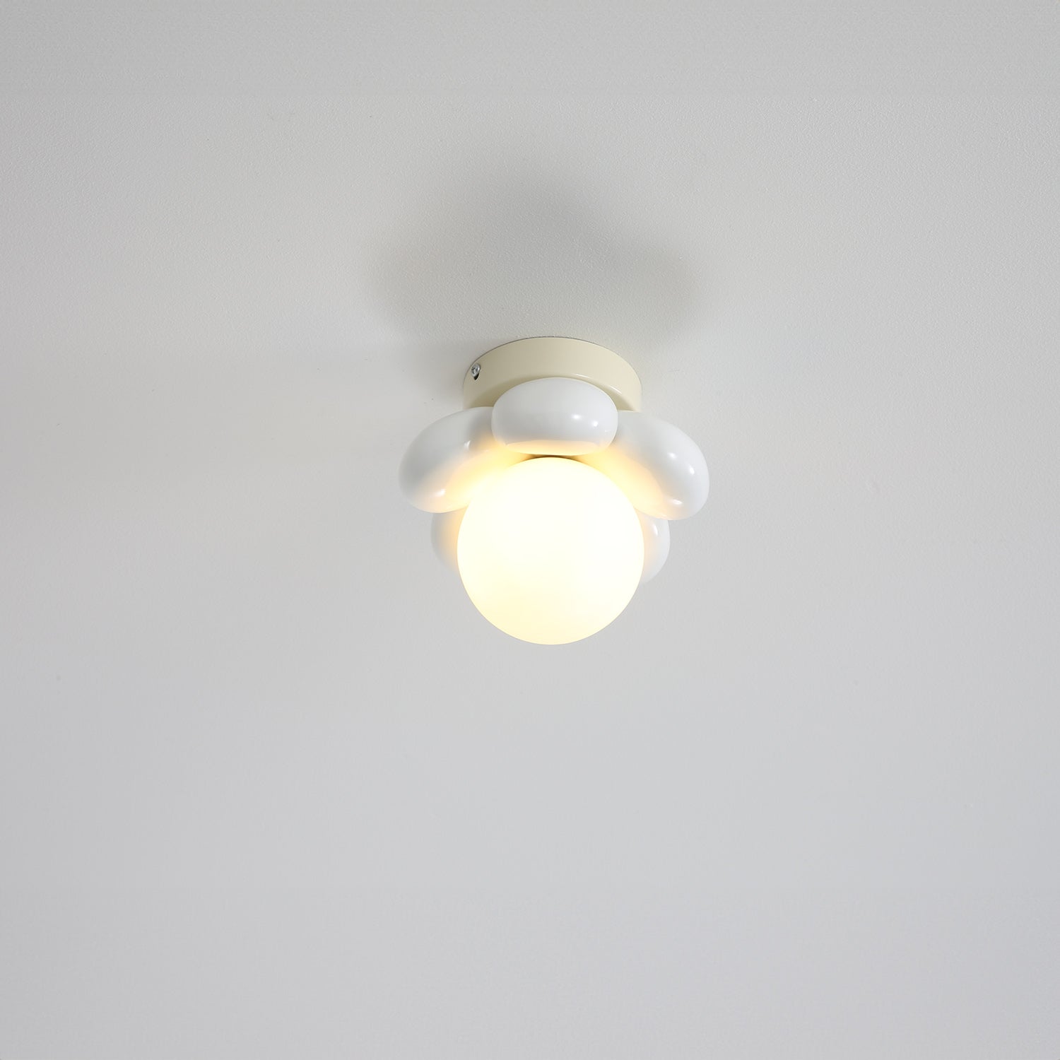 Cream Flower Ceiling Light