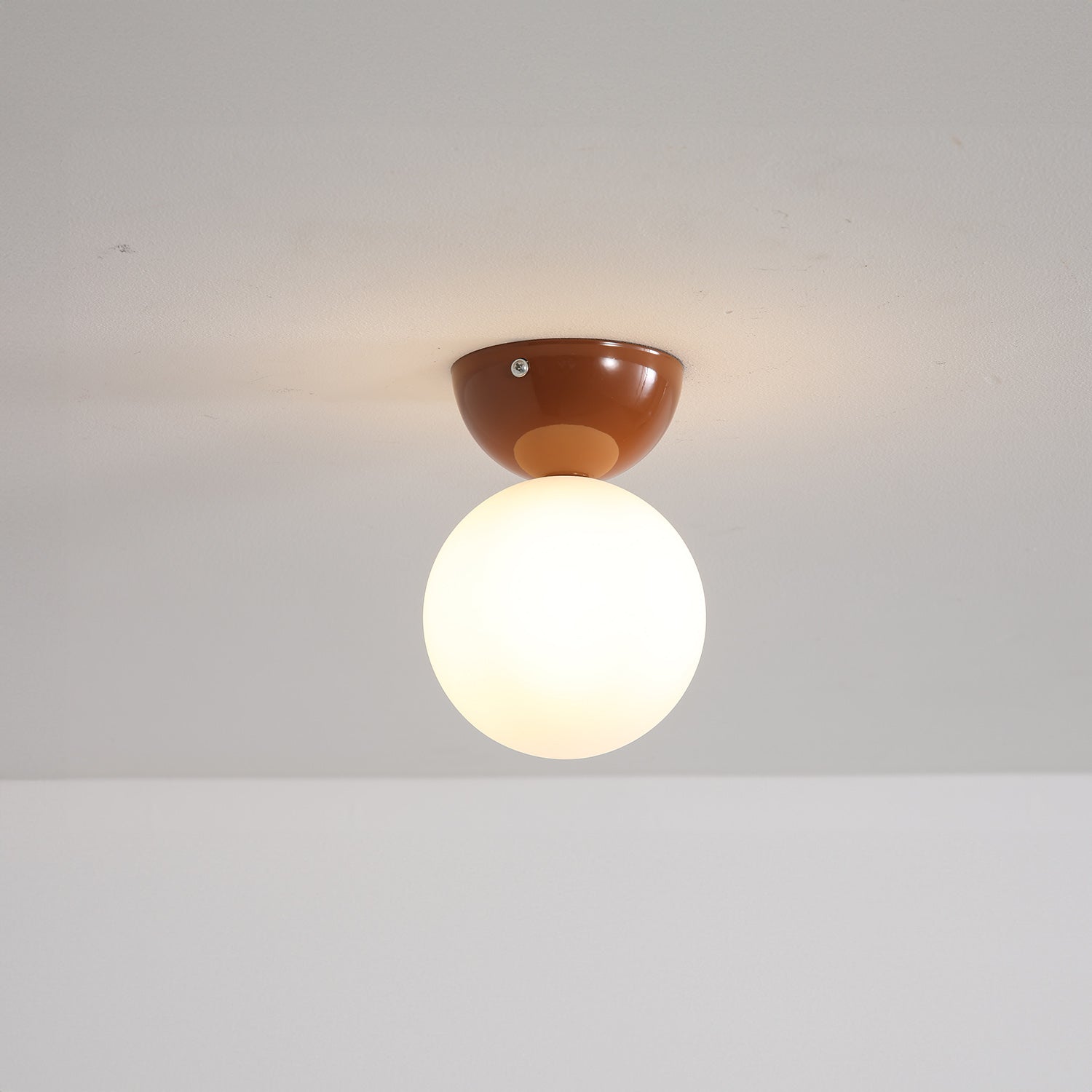 Cream Ball Ceiling Light