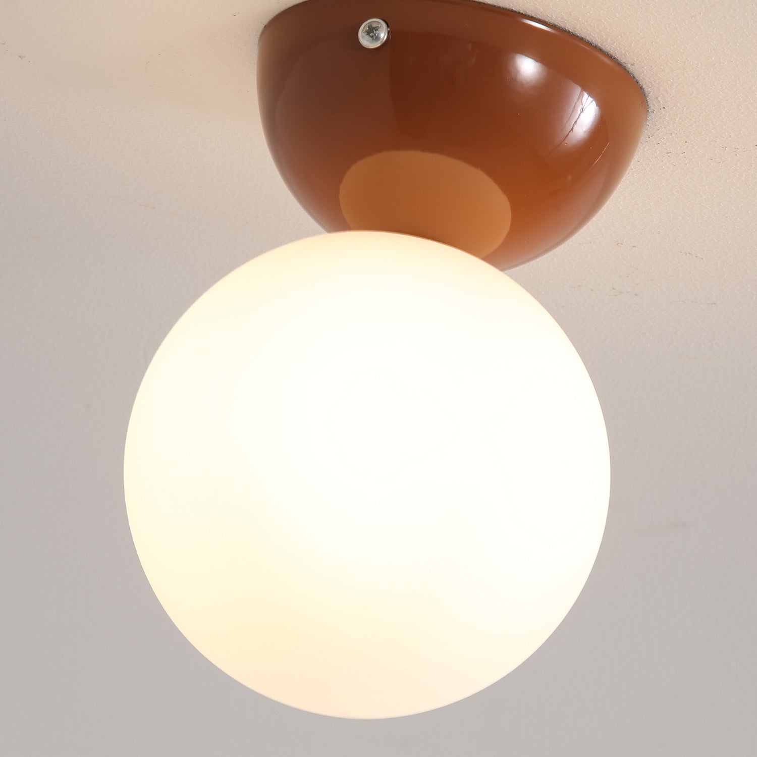 Cream Ball Ceiling Light