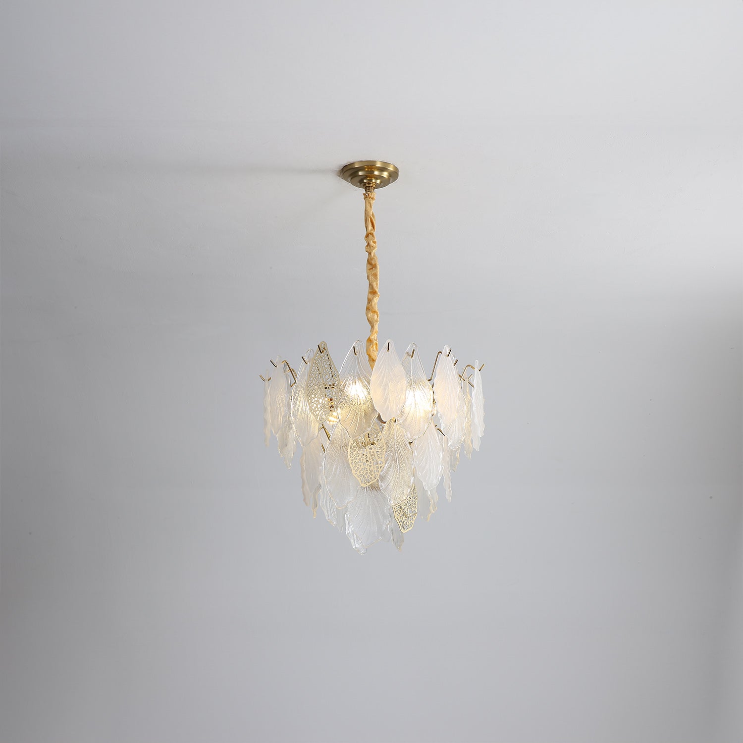 Autumn Leaf Glass Chandelier