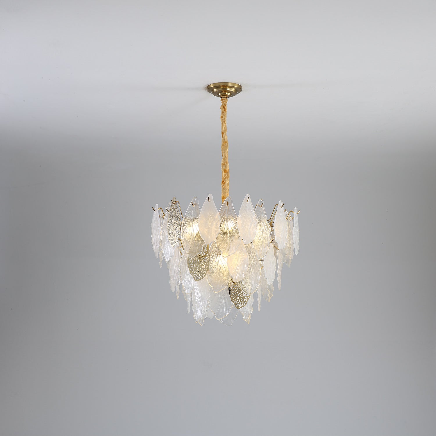 Autumn Leaf Glass Chandelier