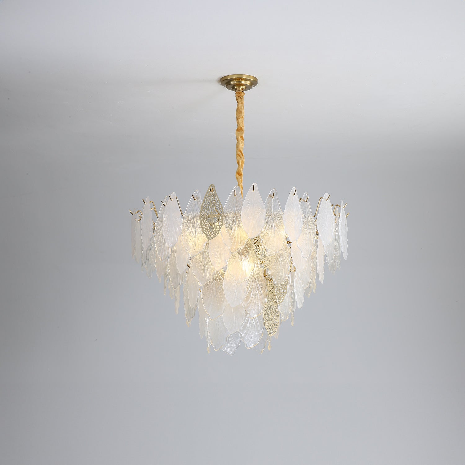 Autumn Leaf Glass Chandelier