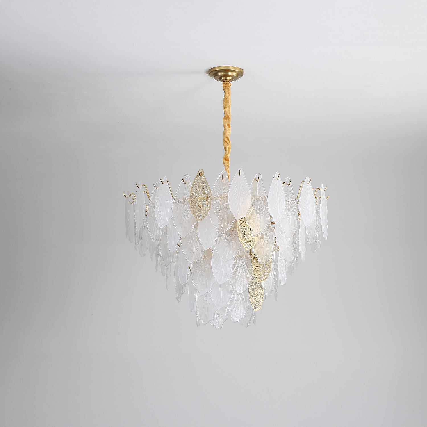 Autumn Leaf Glass Chandelier