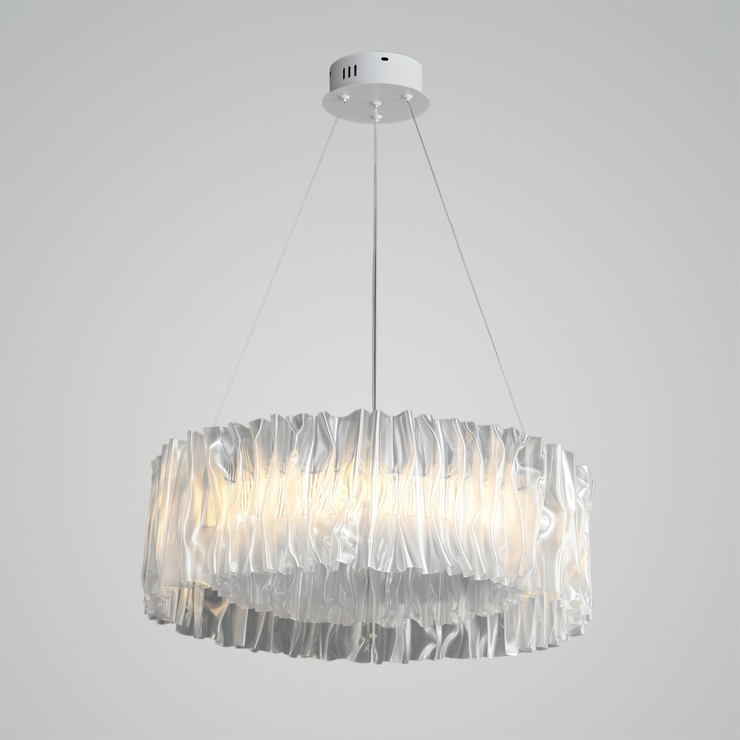 Accordéon Suspension Silver Pendant Light