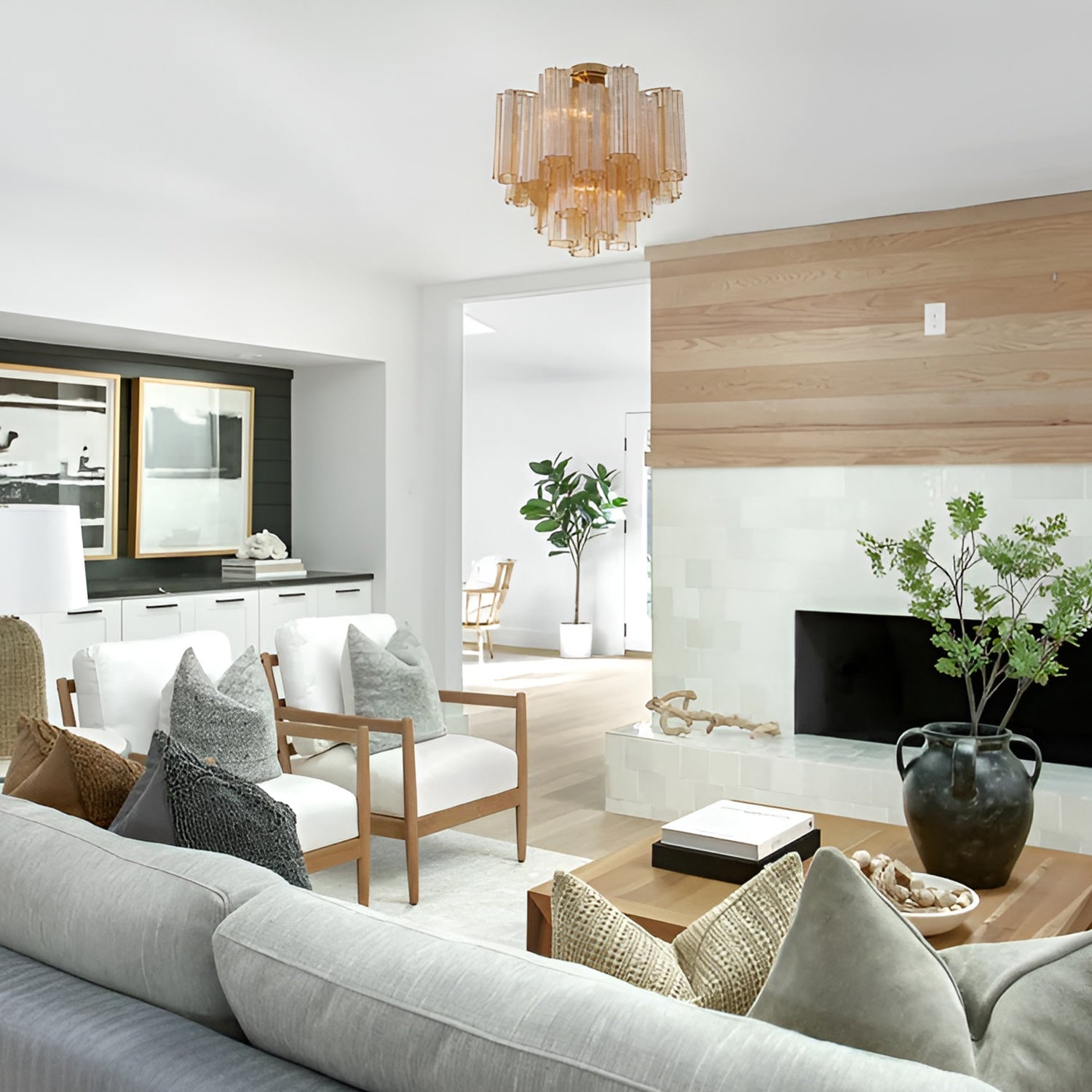 Addis 4 Light Semi Flush Mount