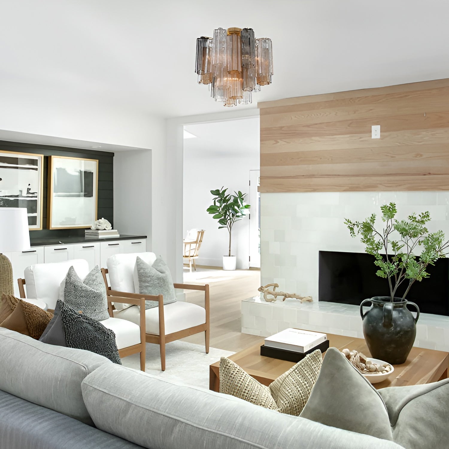 Addis 4 Light Semi Flush Mount