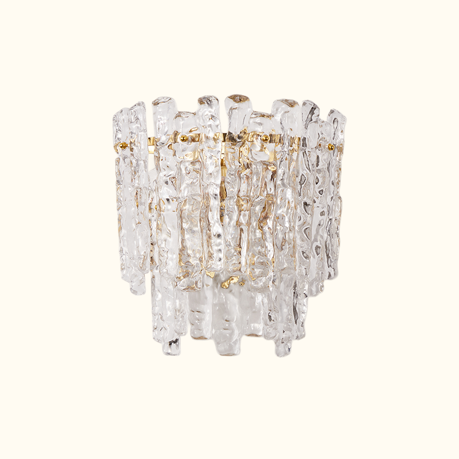 Ambra Murano Tronchi Glass Wall Sconce
