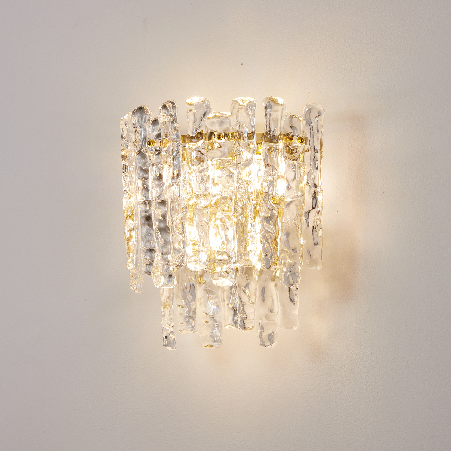 Ambra Murano Tronchi Glass Wall Sconce