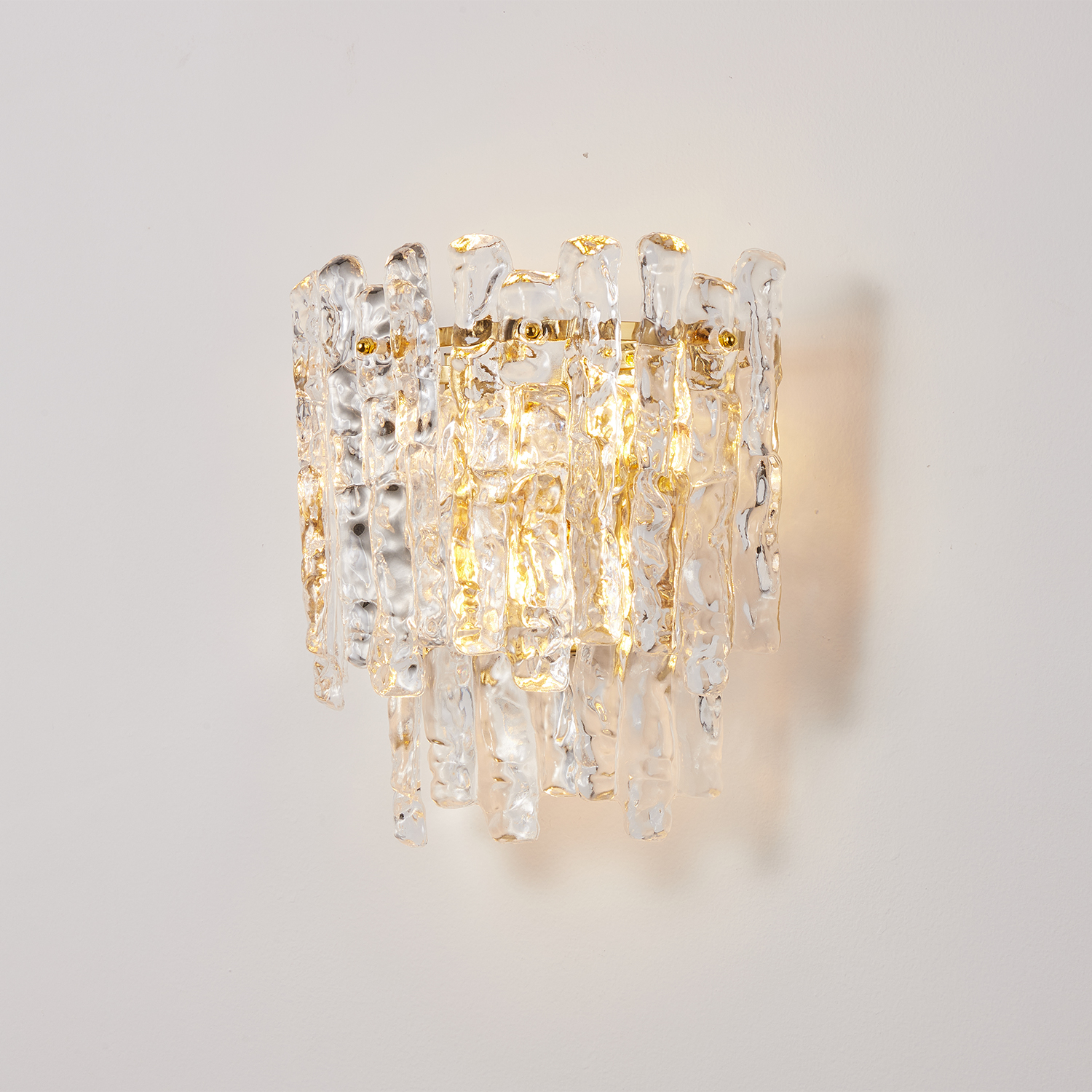 Ambra Murano Tronchi Glass Wall Sconce