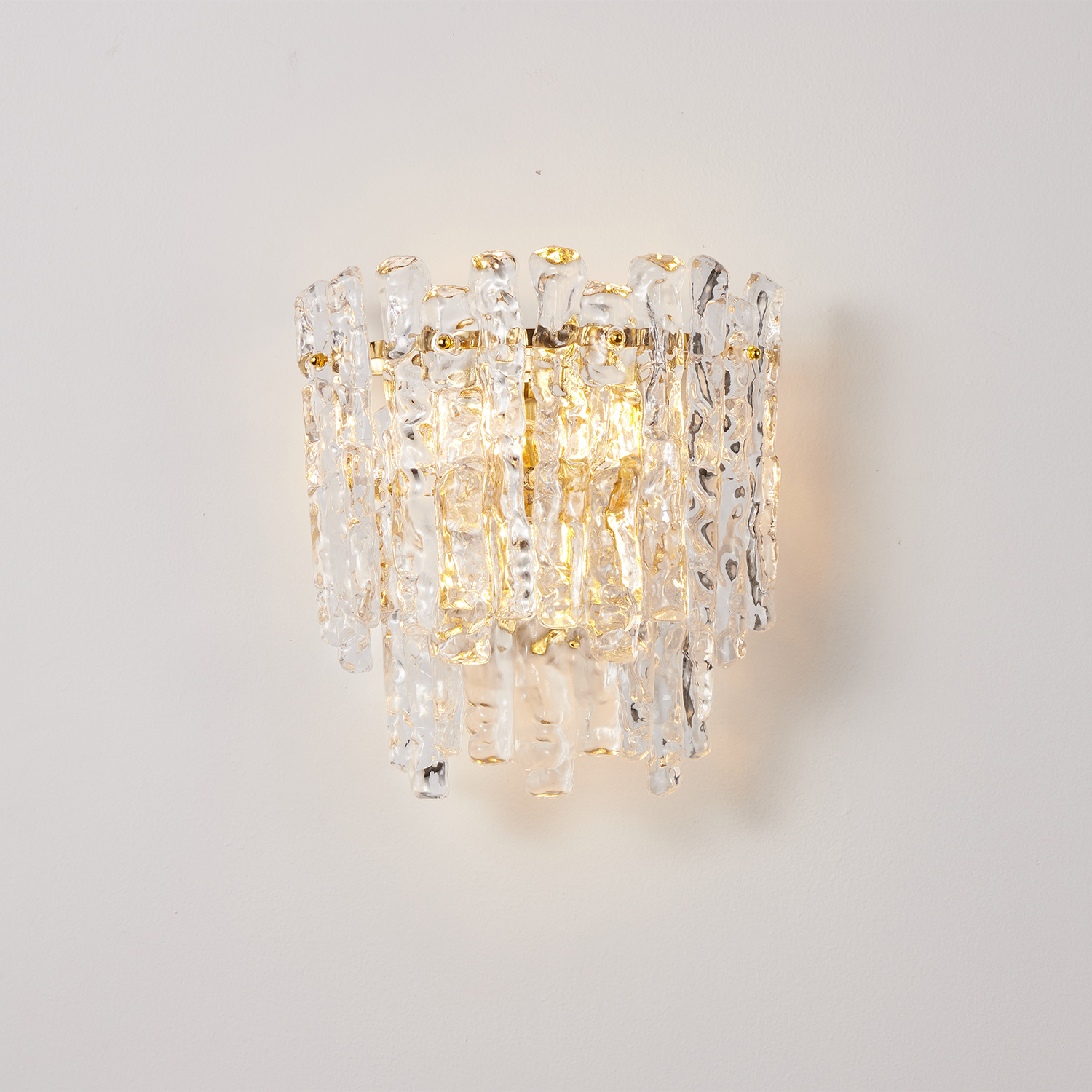 Ambra Murano Tronchi Glass Wall Sconce