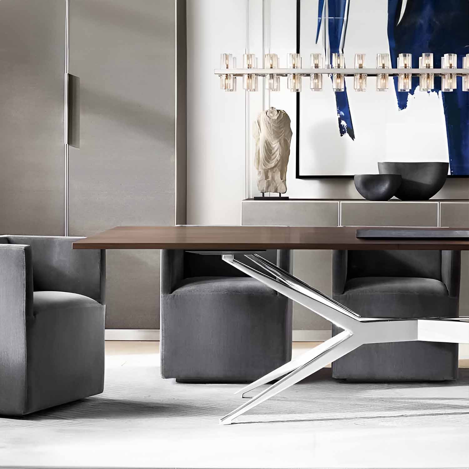 Arcachon LED Rectangular Chandelier