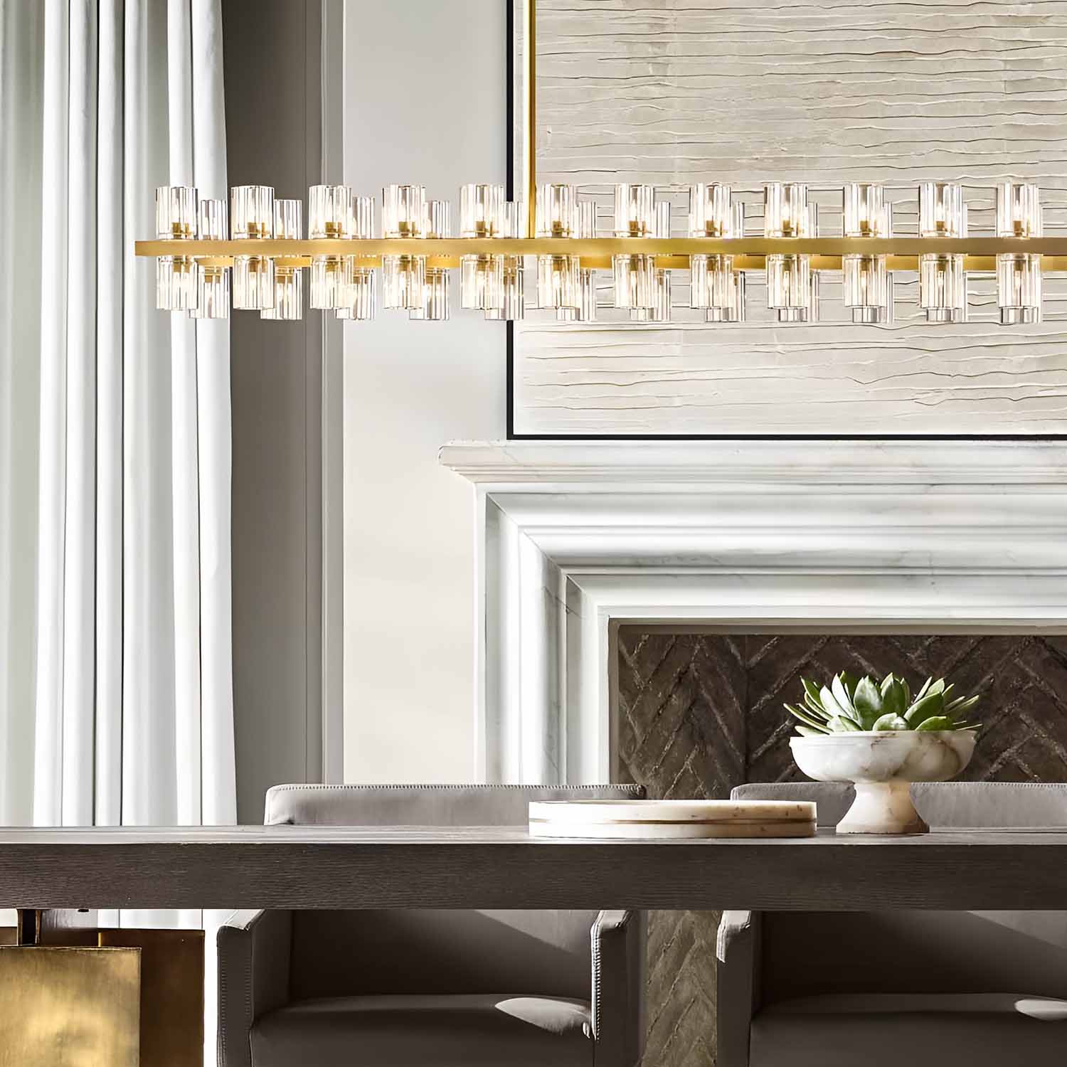 Arcachon LED Rectangular Chandelier