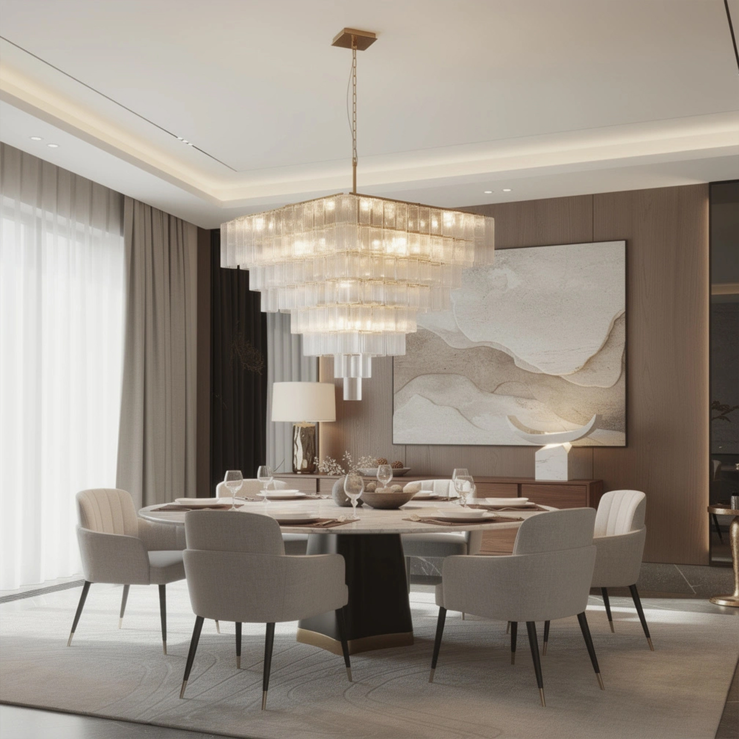 Architectural-Glass-Block-Chandelier