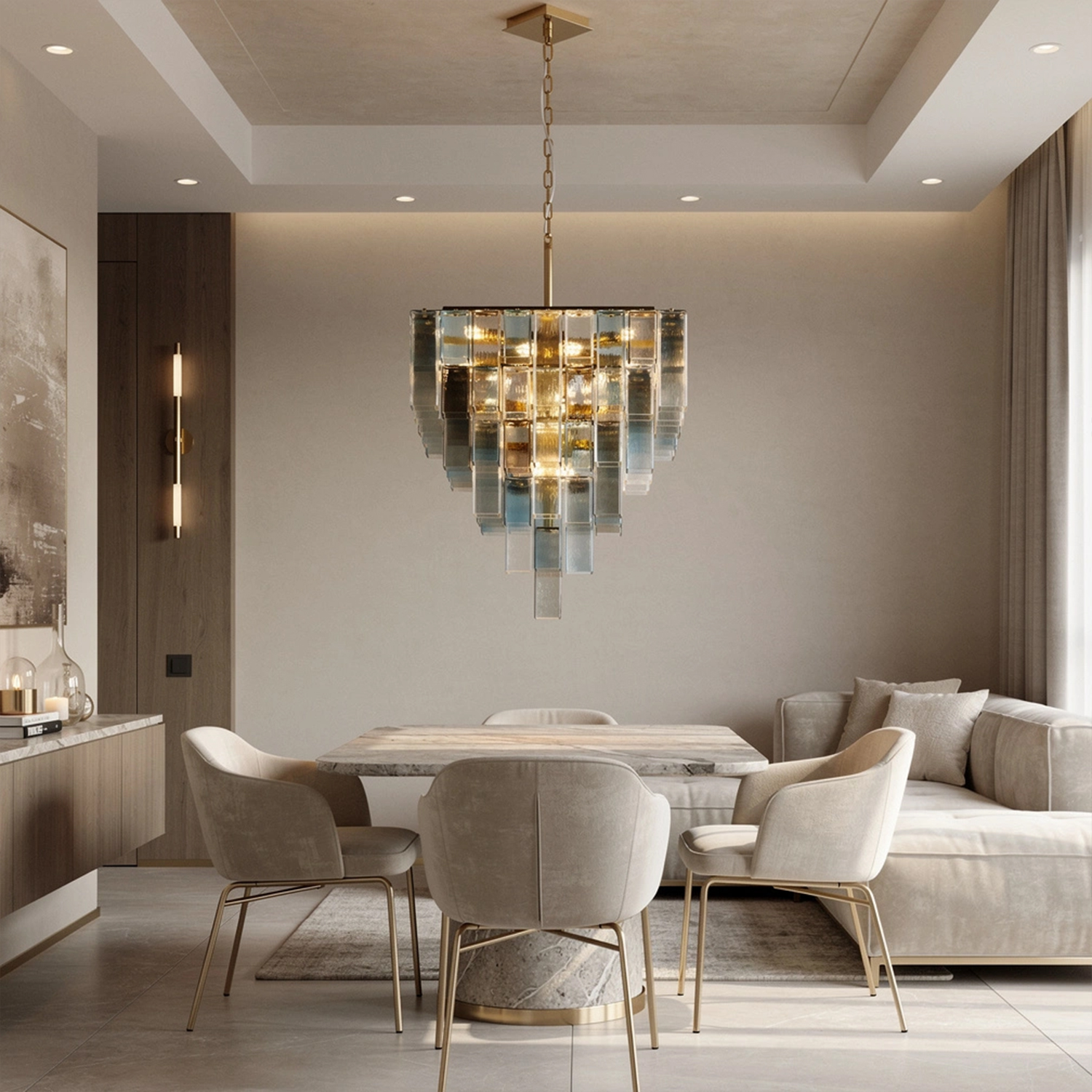 Architectural-Glass-Block-Chandelier