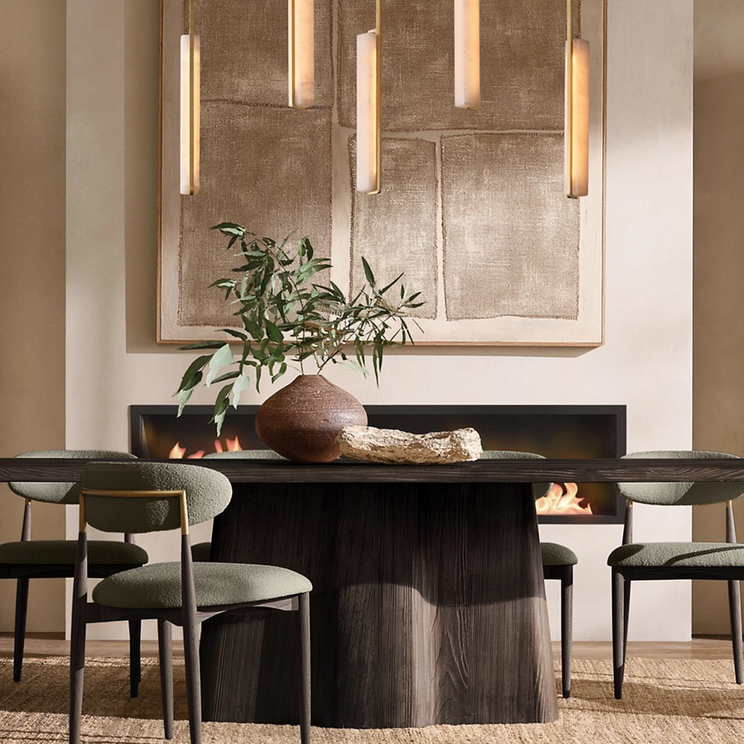 未上传 Audubon Alabaster Linear Chandelier