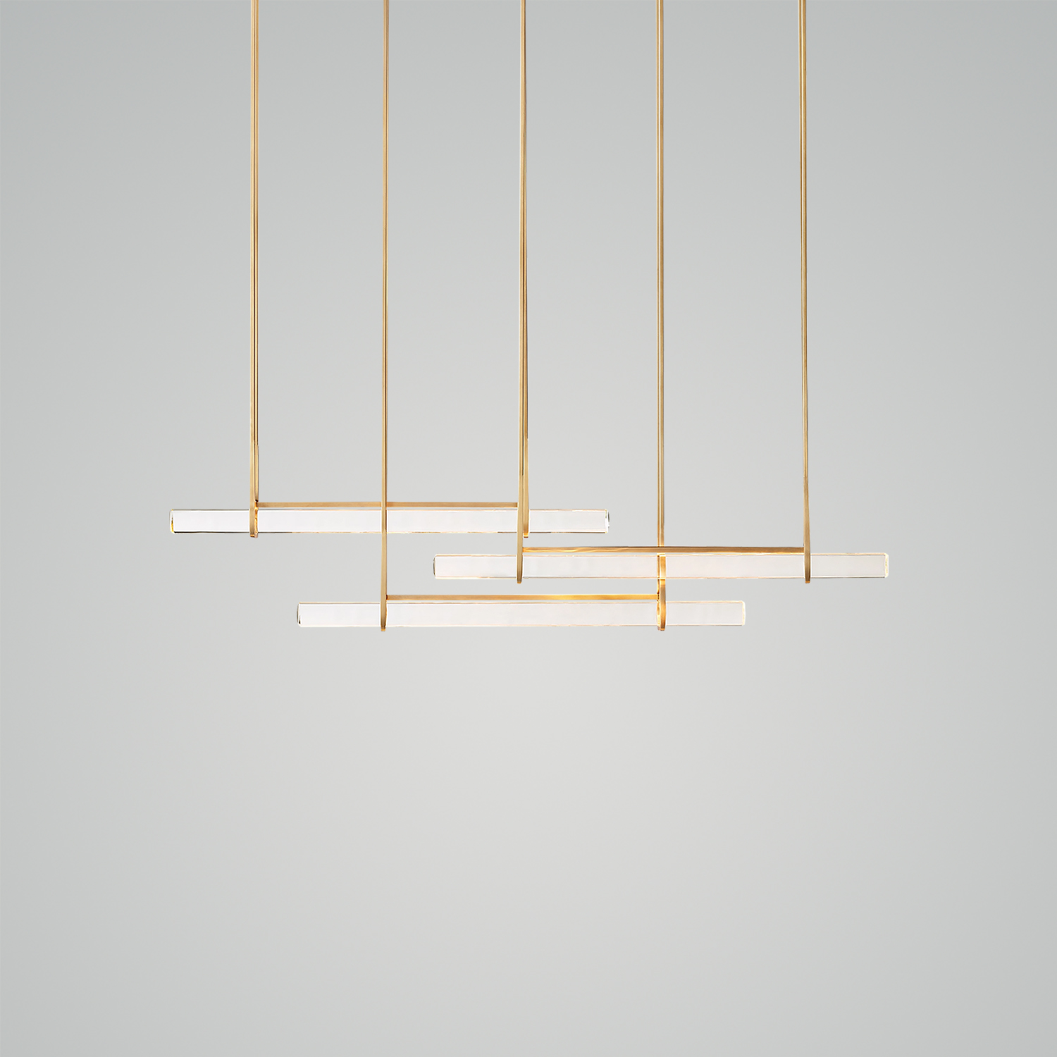 未上传 Audubon Crystal Triple Bar Linear Chandelier