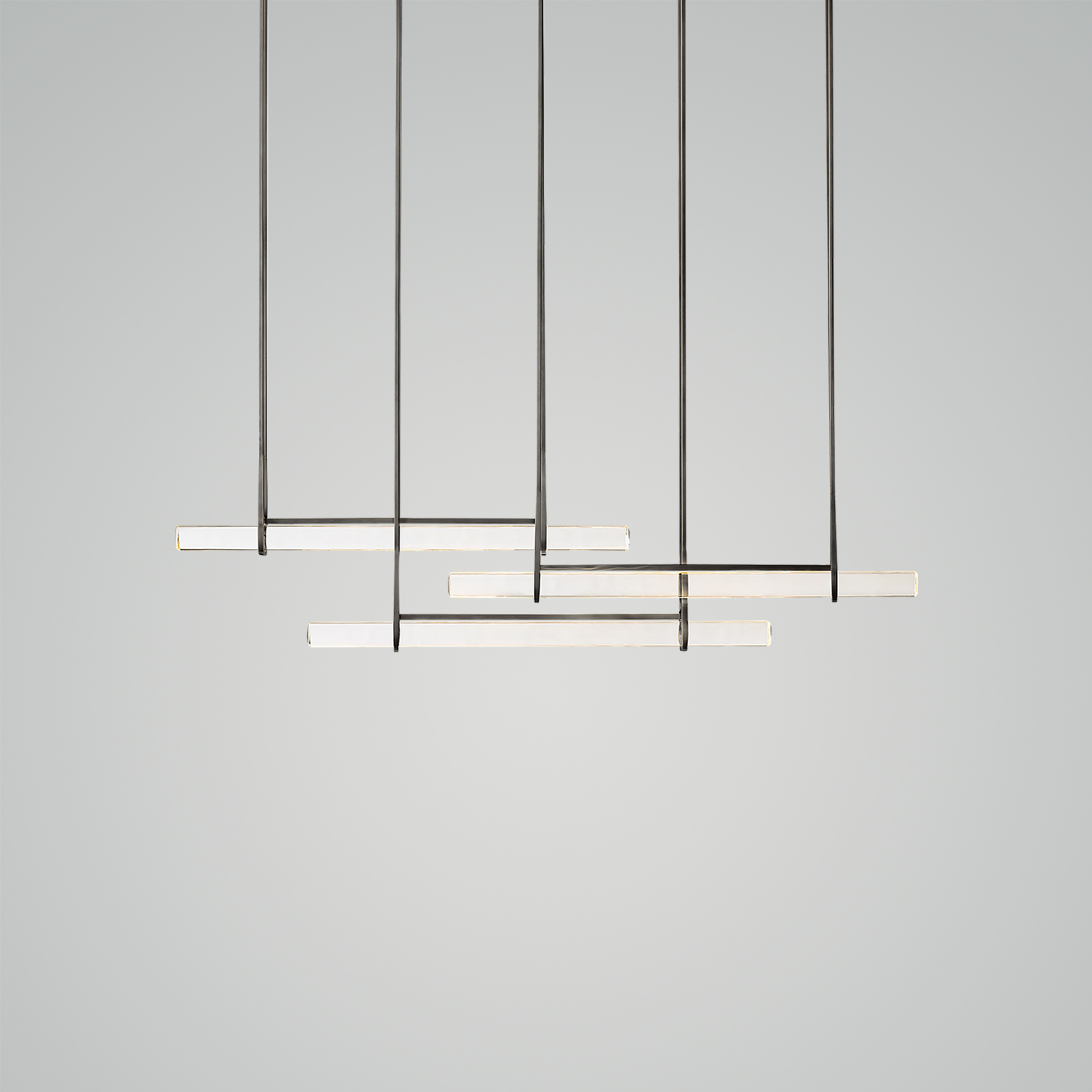 未上传 Audubon Crystal Triple Bar Linear Chandelier