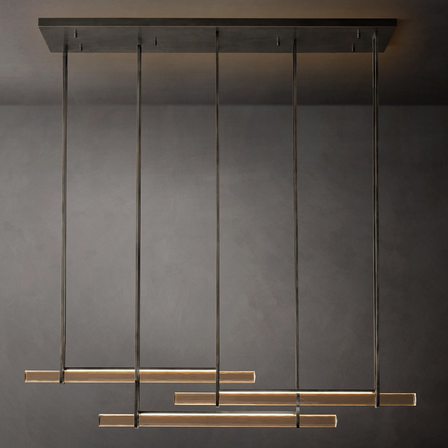 未上传 Audubon Crystal Triple Bar Linear Chandelier