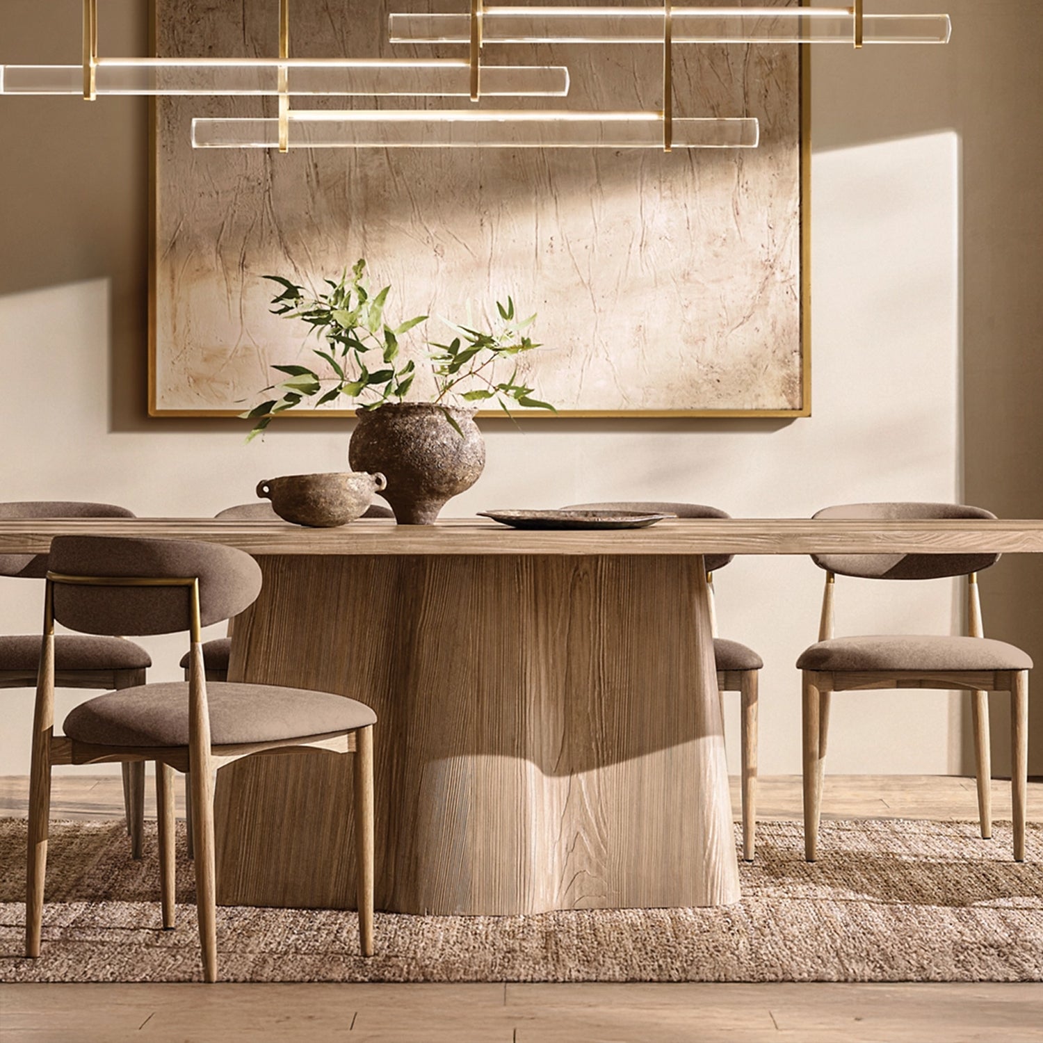 未上传 Audubon Crystal Triple Bar Linear Chandelier