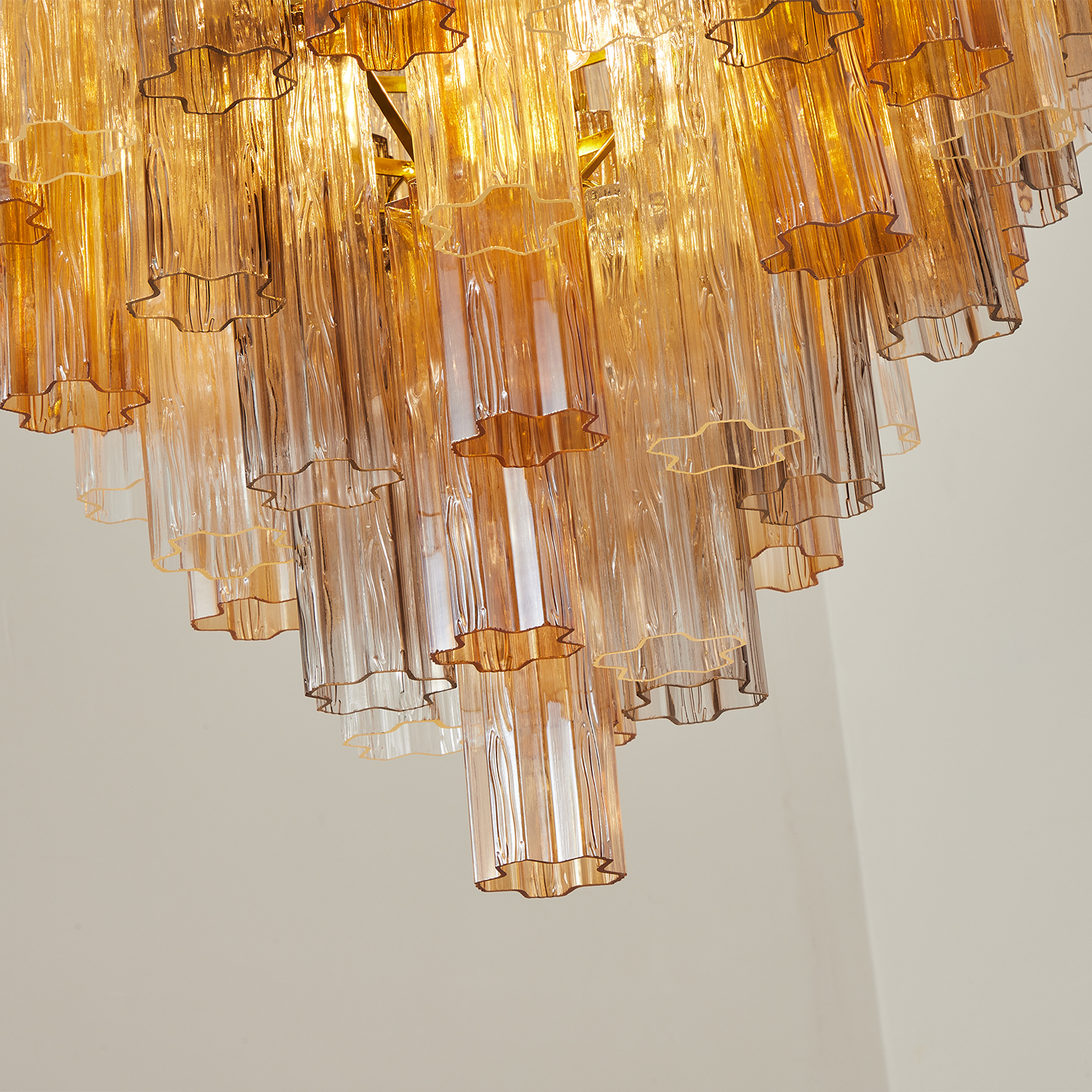 Aurelia Champagne Glass Cascade Chandelier