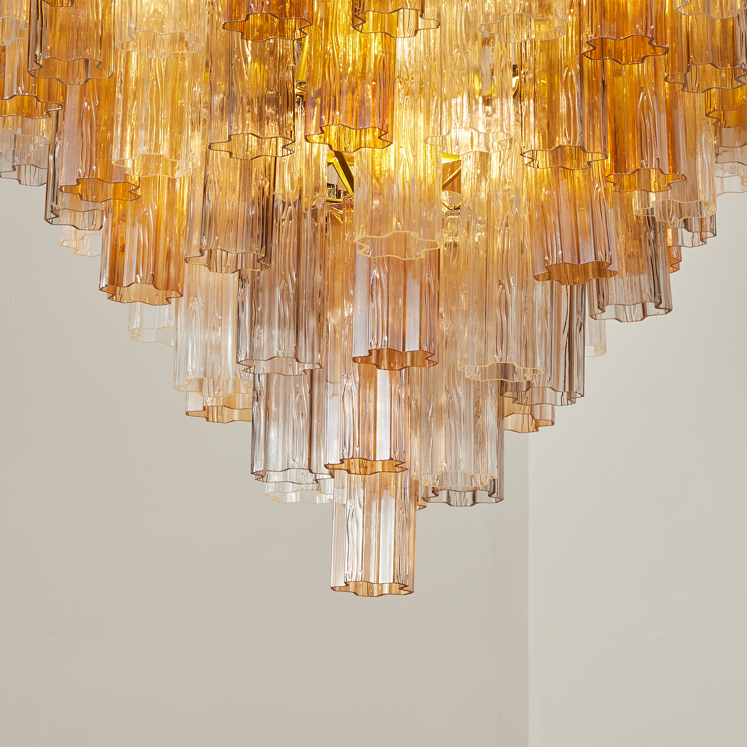 Aurelia Champagne Glass Cascade Chandelier