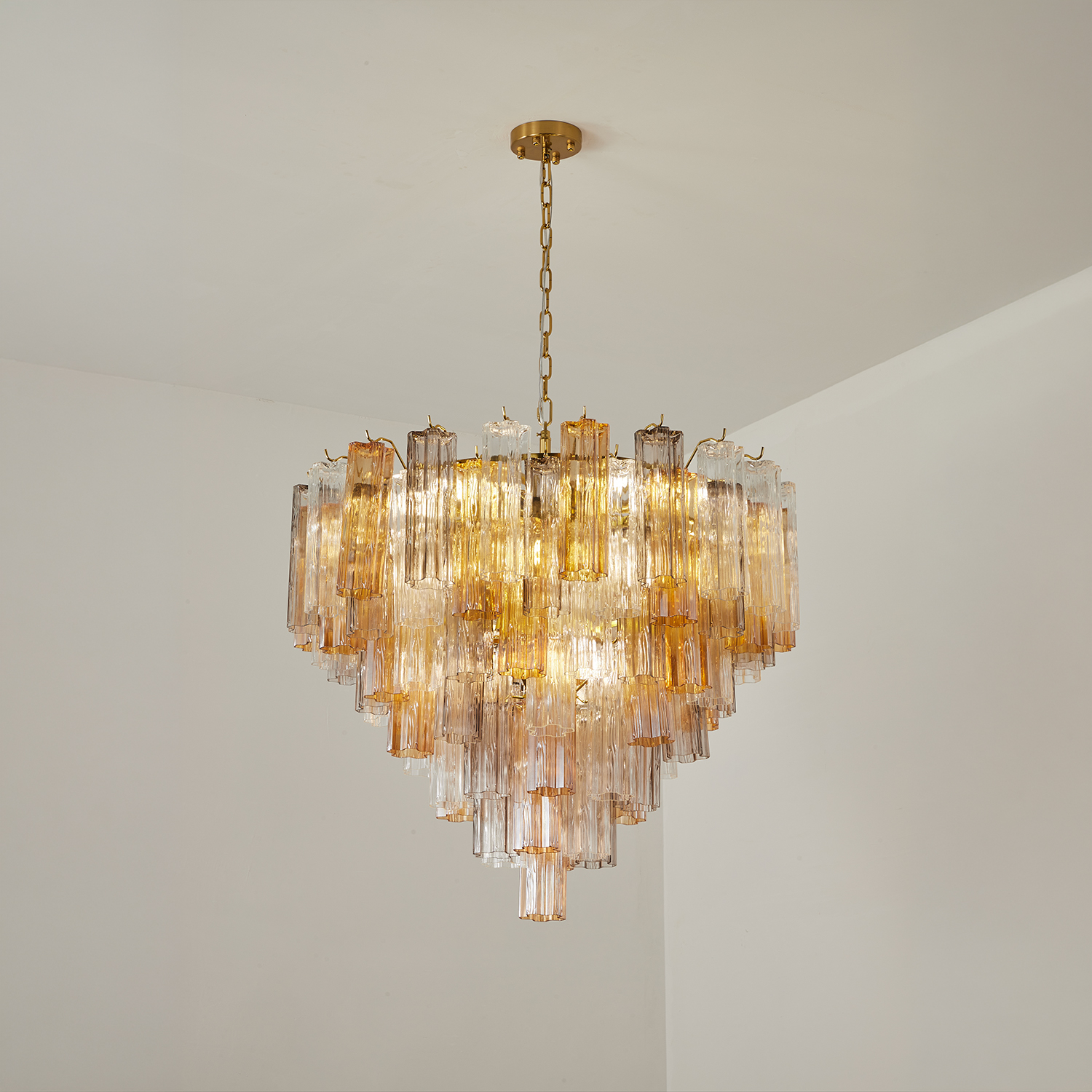 Aurelia Champagne Glass Cascade Chandelier