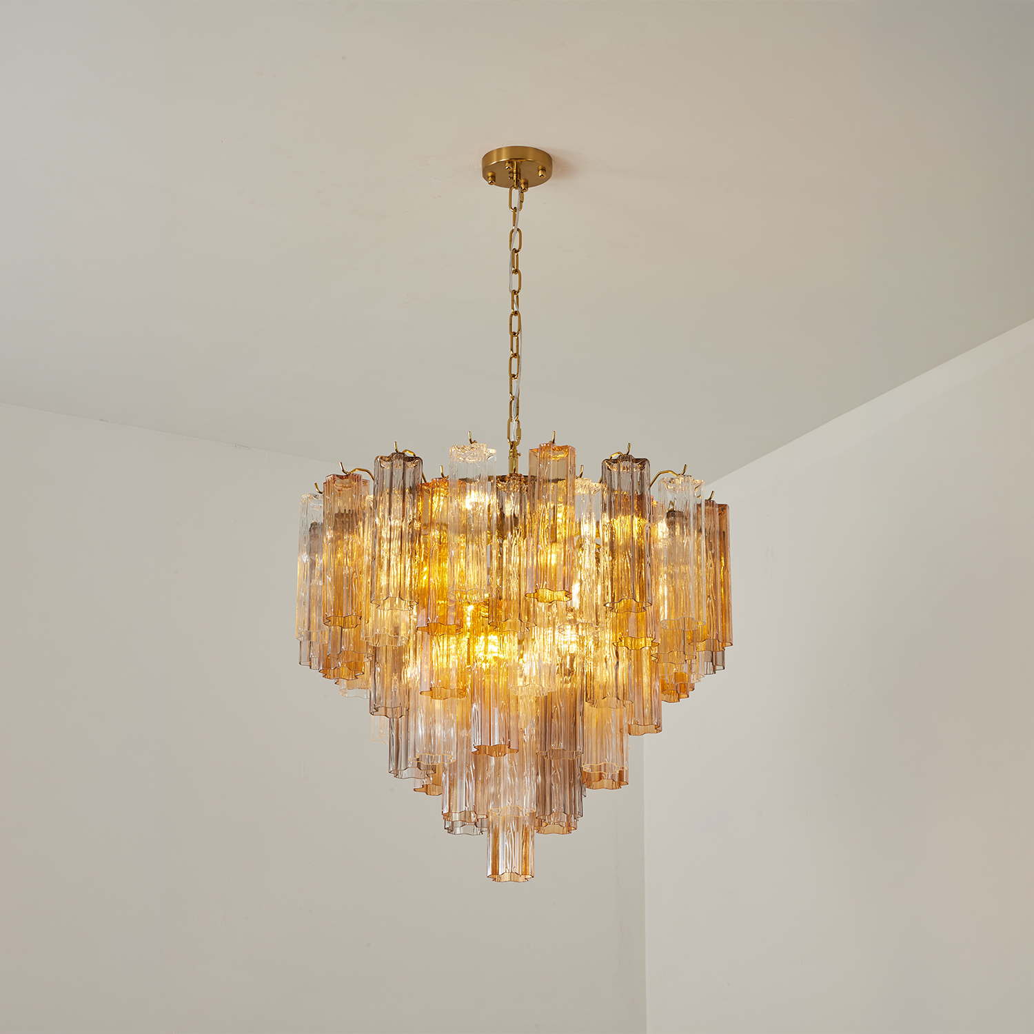 Aurelia Champagne Glass Cascade Chandelier