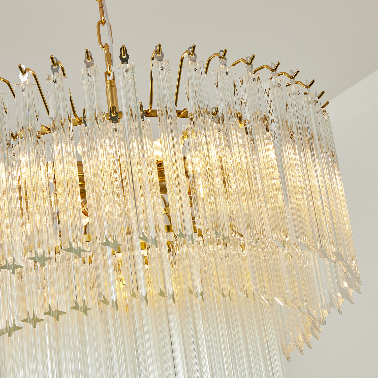 Aurelia Clear Glass Cascade Chandelier