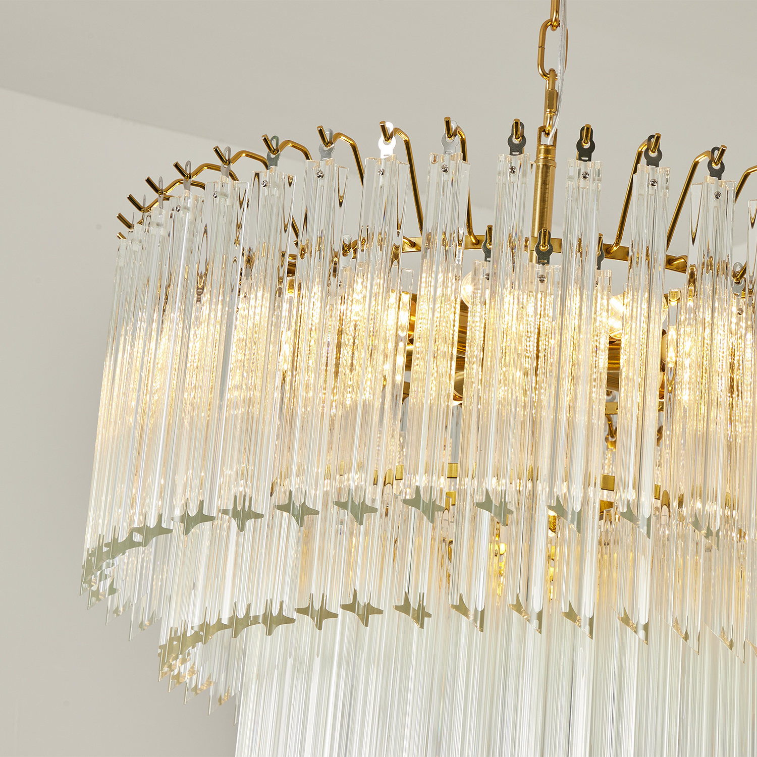 Aurelia Clear Glass Cascade Chandelier
