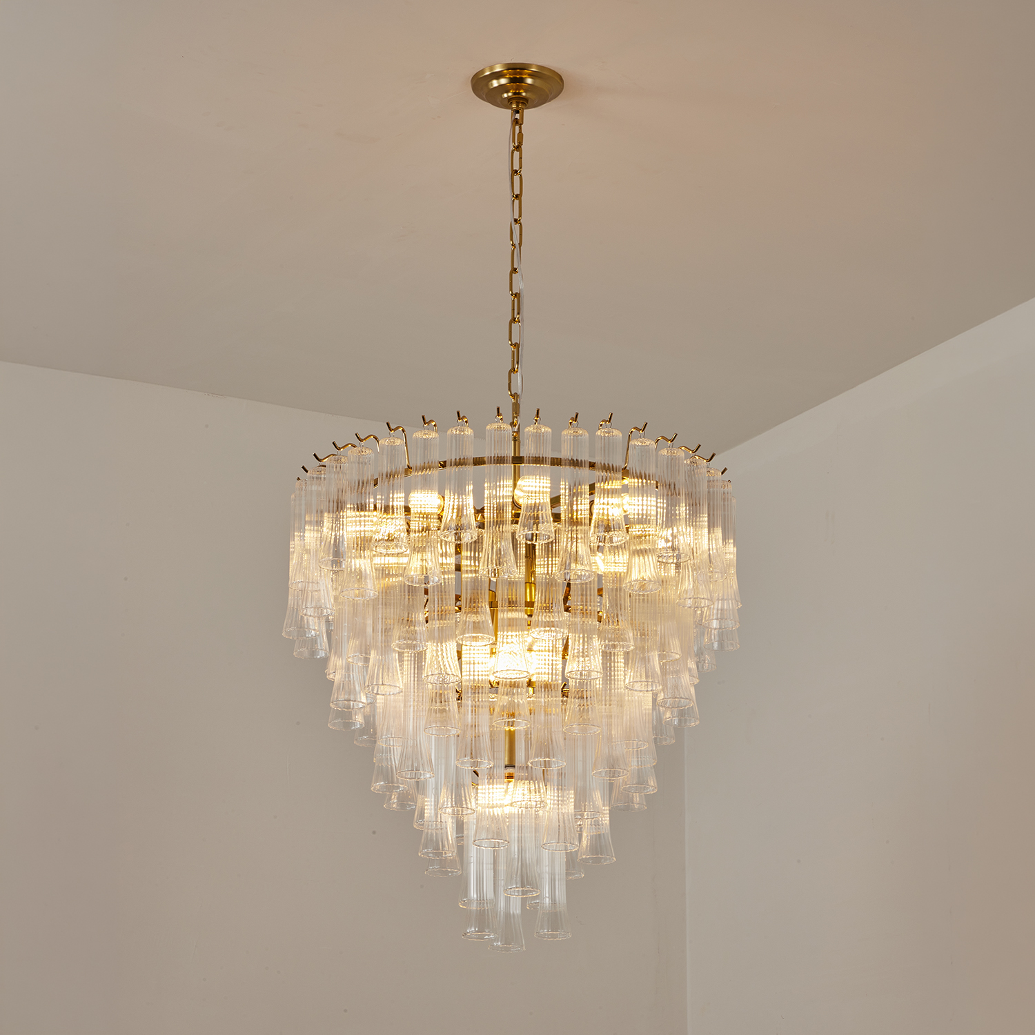 Aurelia-Ribbed-Glass-Cascade-Chandelier