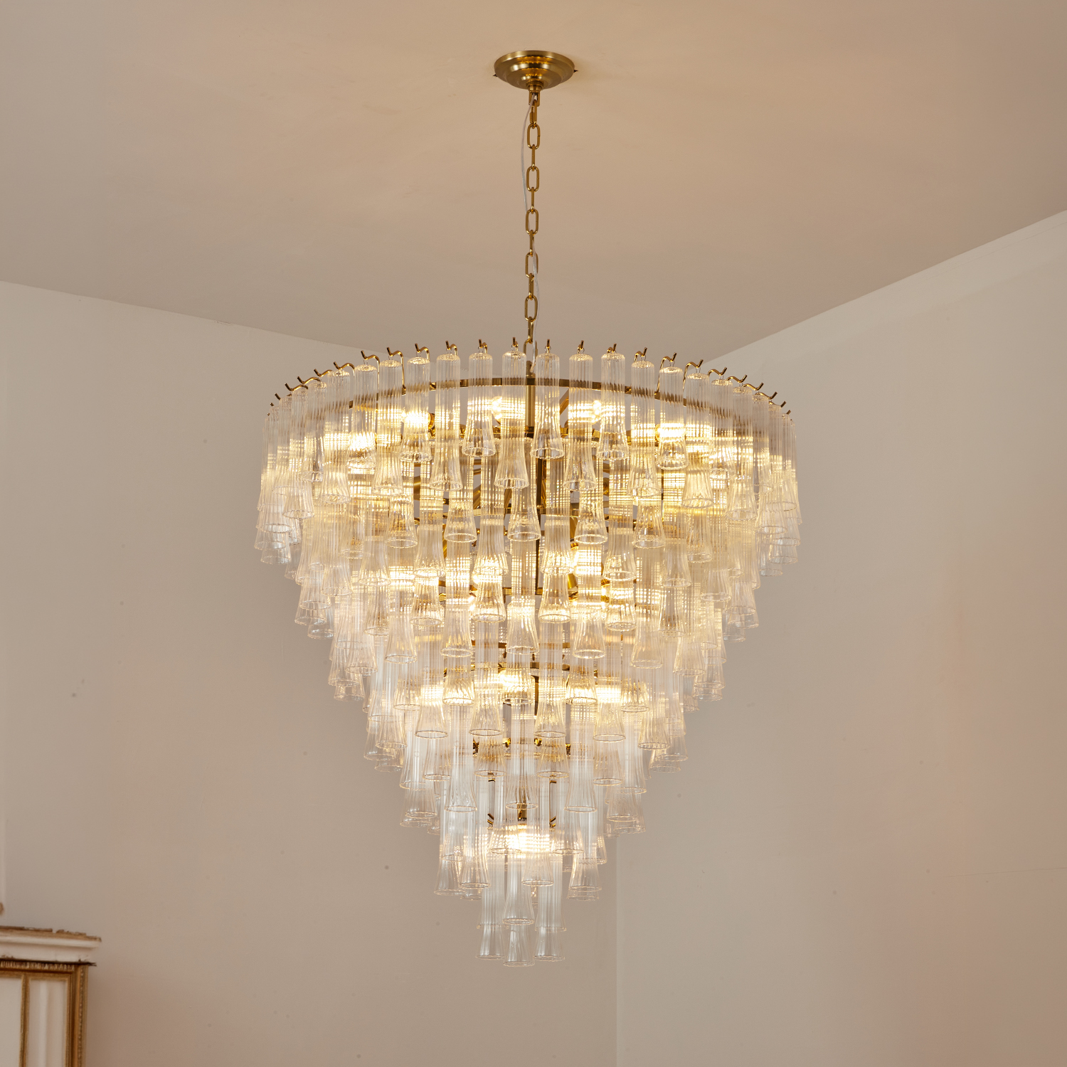 Aurelia-Ribbed-Glass-Cascade-Chandelier