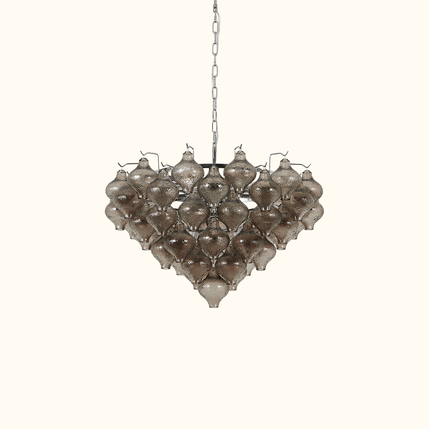 Aurelia Textured Glass Cascade Chandelier