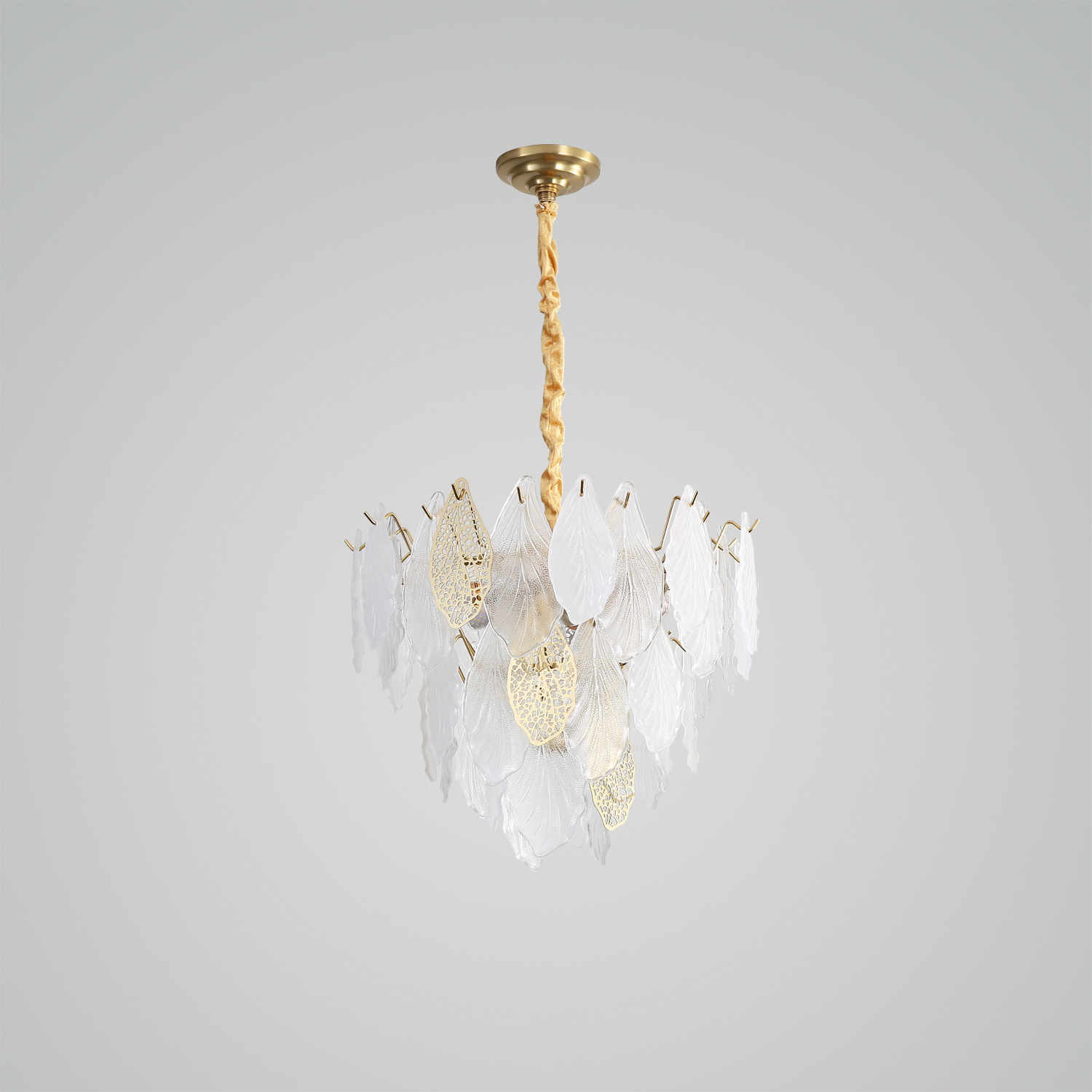 Autumn Leaf Glass Chandelier