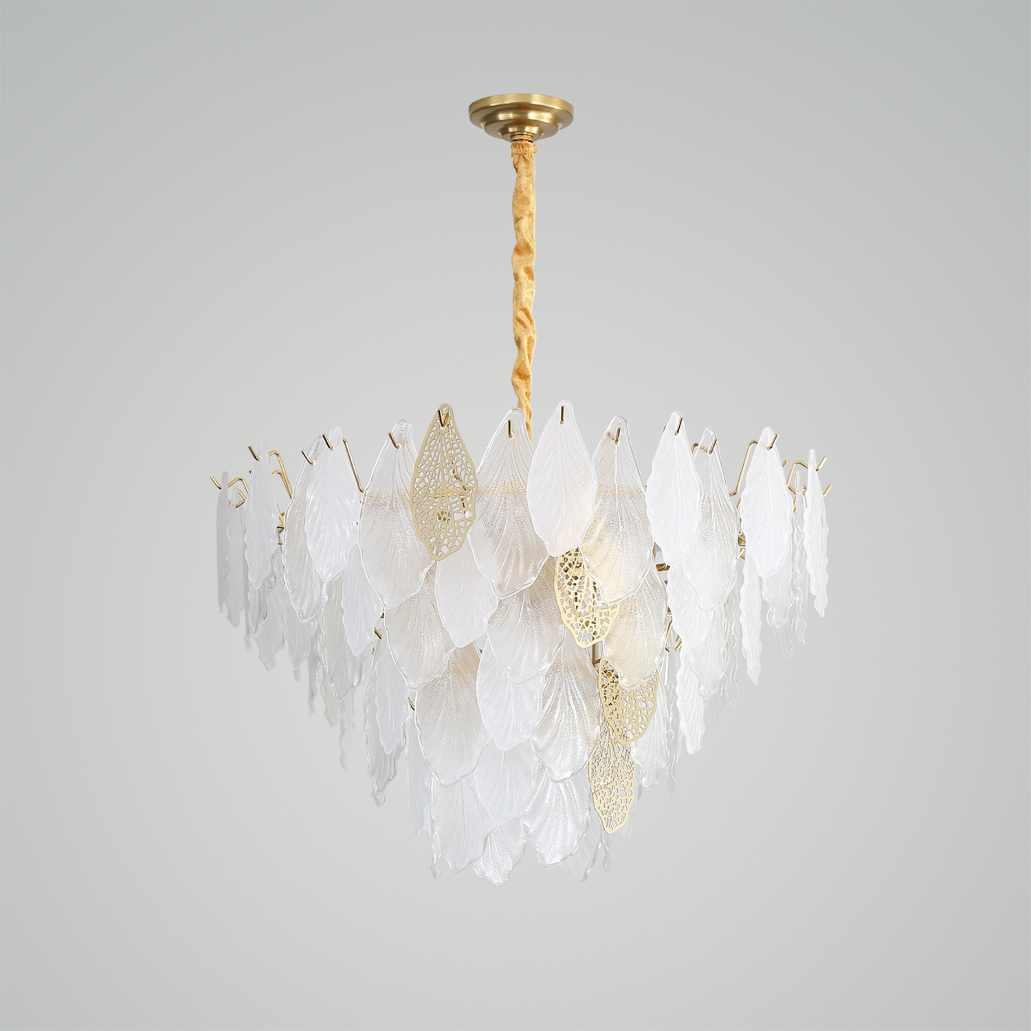 Autumn Leaf Glass Chandelier
