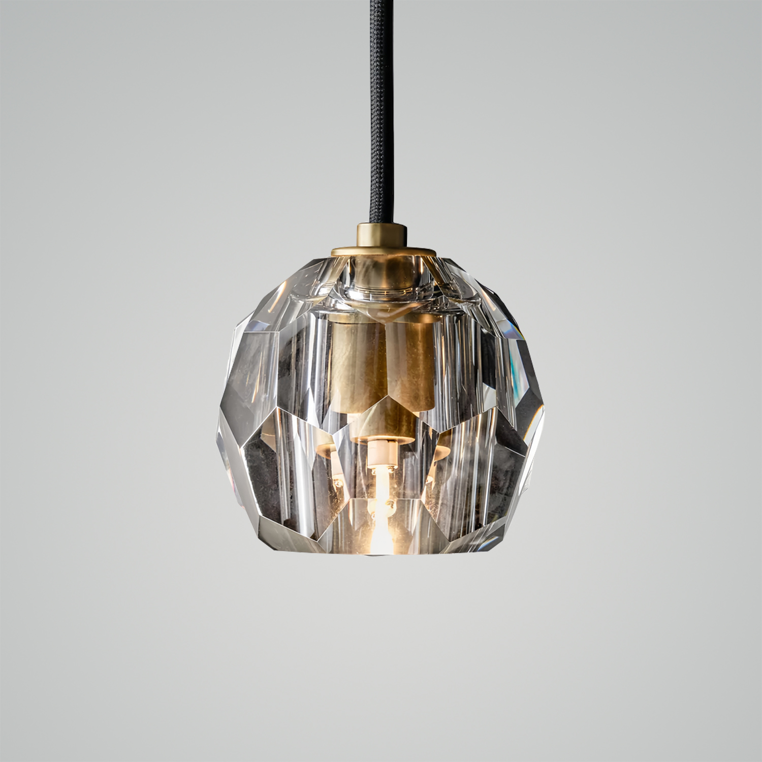 Boule De Cristal Clear Glass Cord Pendant Light